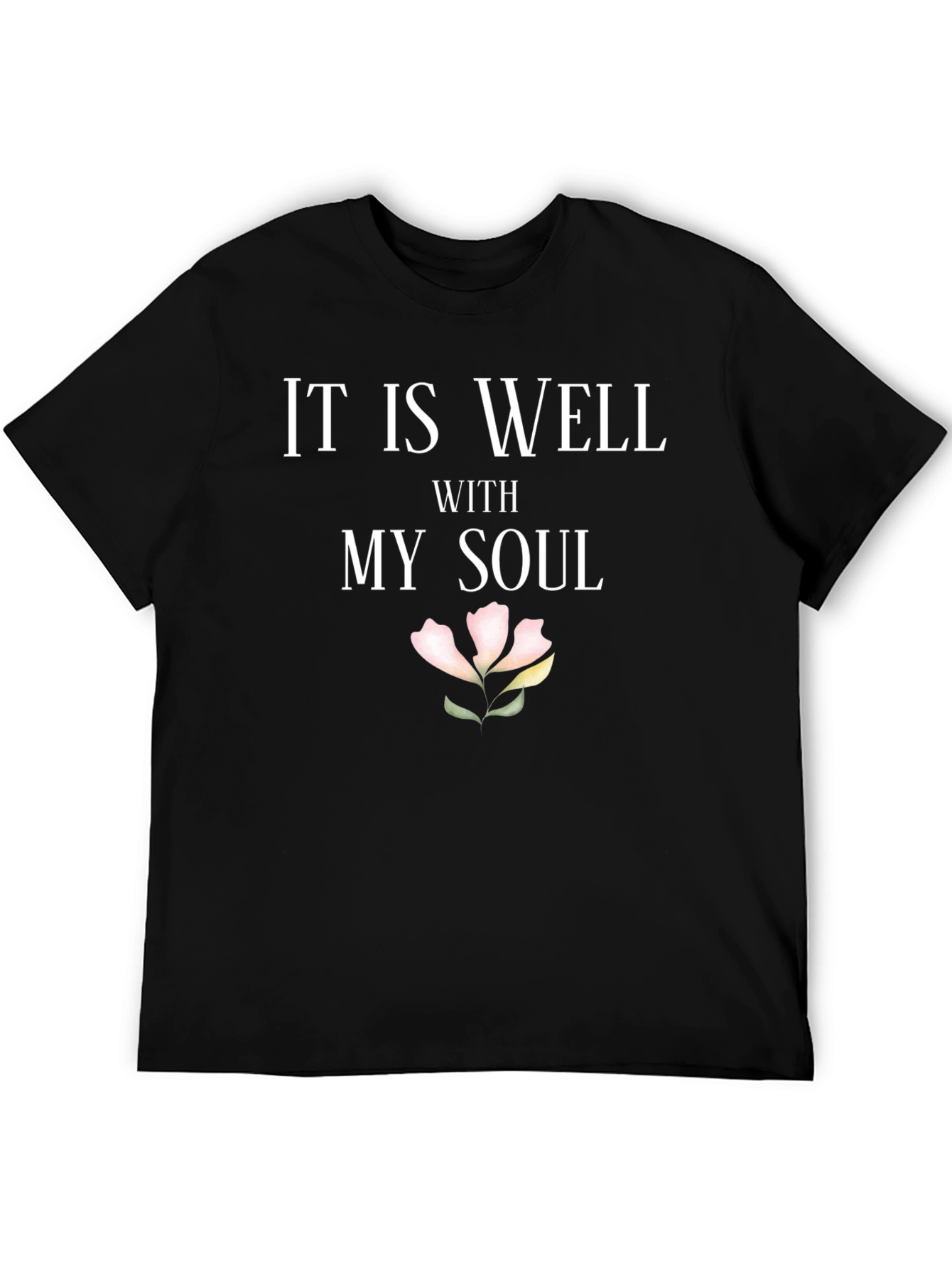 Black It Is Well With My Soul T-Shirt view 5