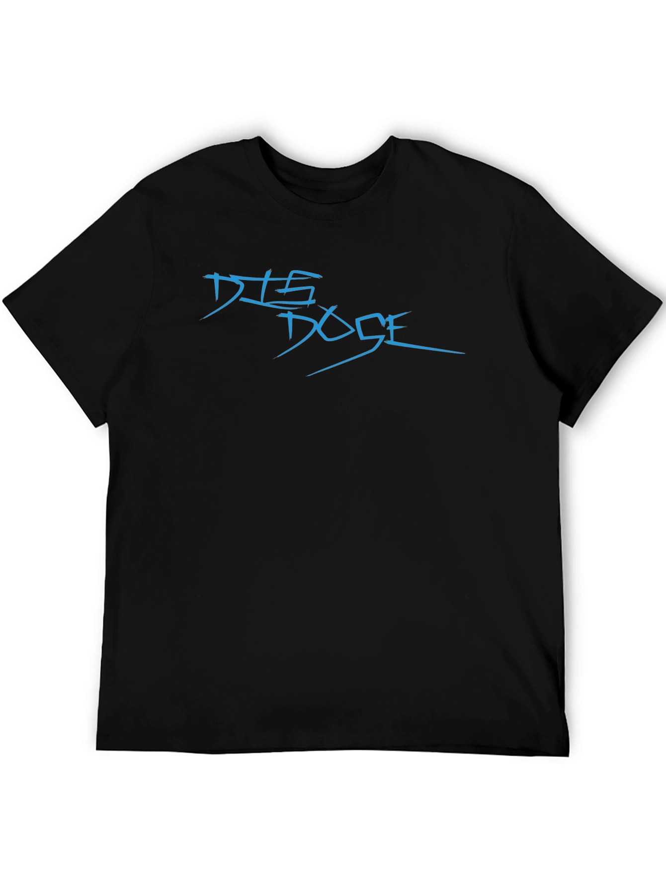 Black DTS Dose Black T-Shirt: Modern Graphic Tee view 5
