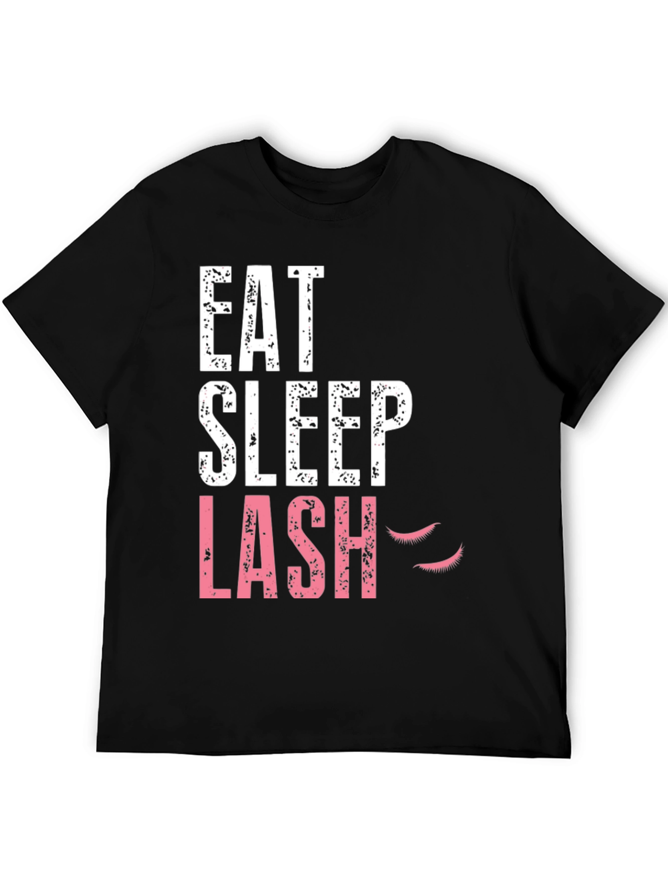 Black Eat Sleep Lash Black Graphic Tee view 5