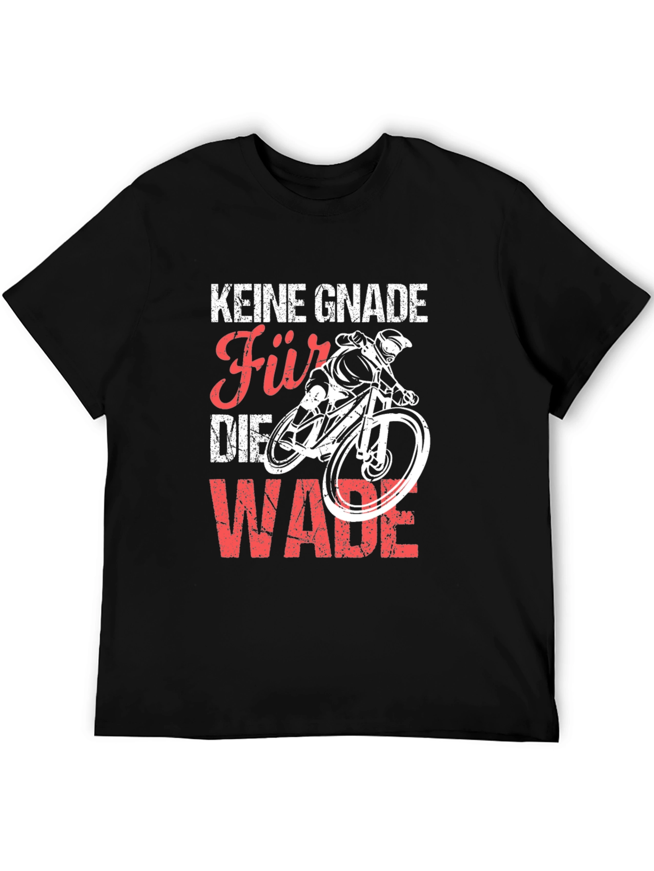 Black Keine Gnade Für Die Wade Biking T-Shirt view 5