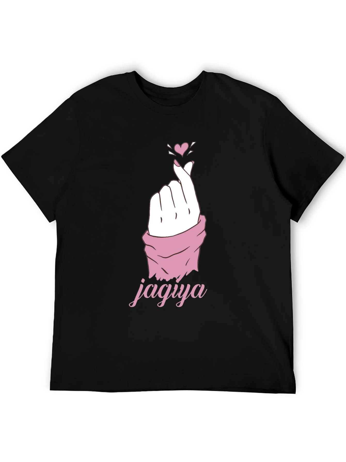 Black Heart Gesture Graphic Tee - Jagya Love view 5