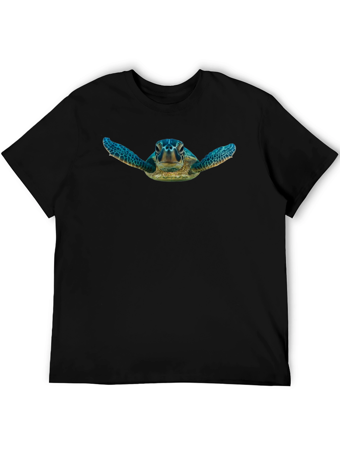 Black Turtle Graphic Tee - Black Unisex T-Shirt view 5