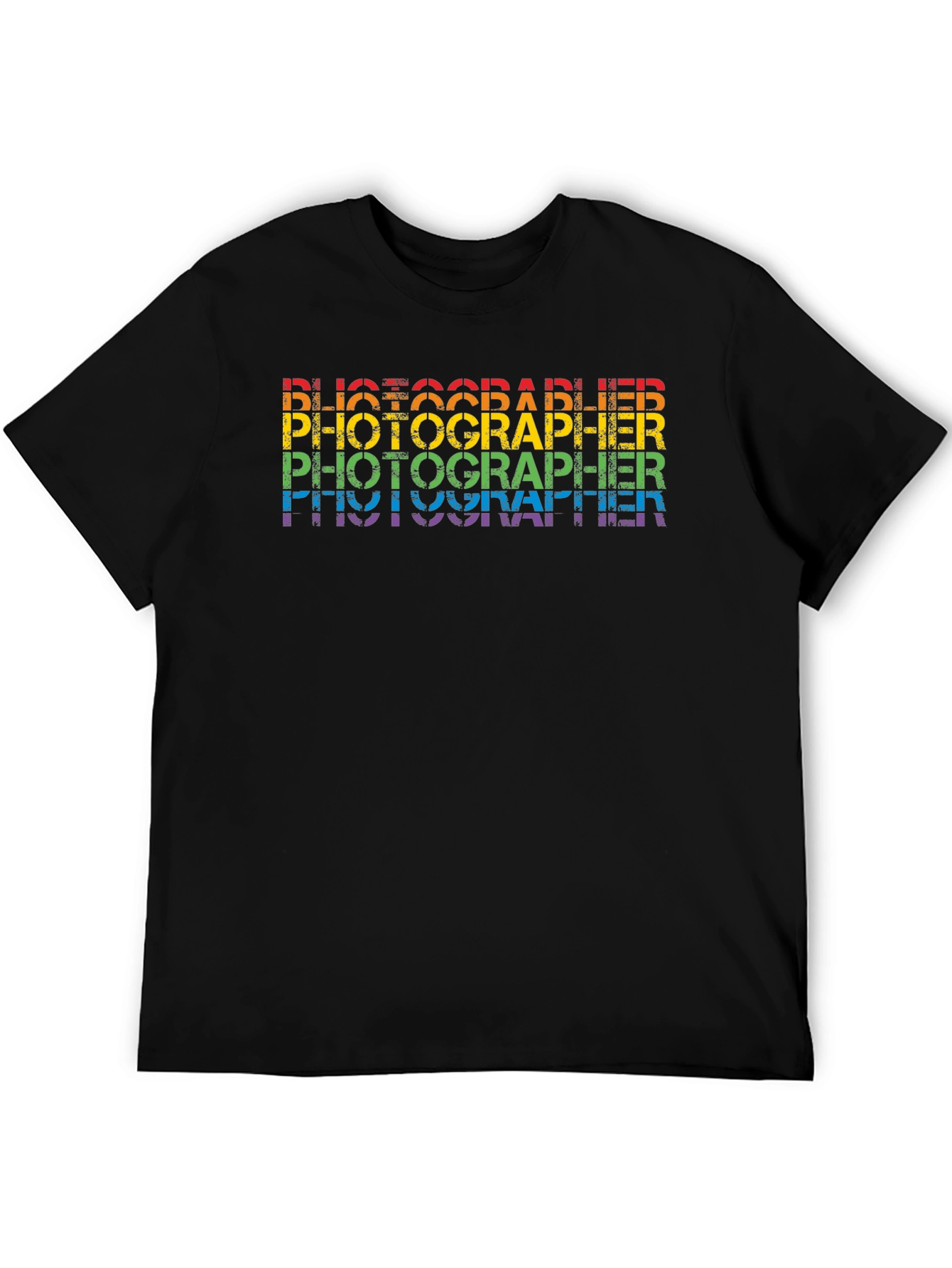 Black Photographer Pride Rainbow T-Shirt view 5