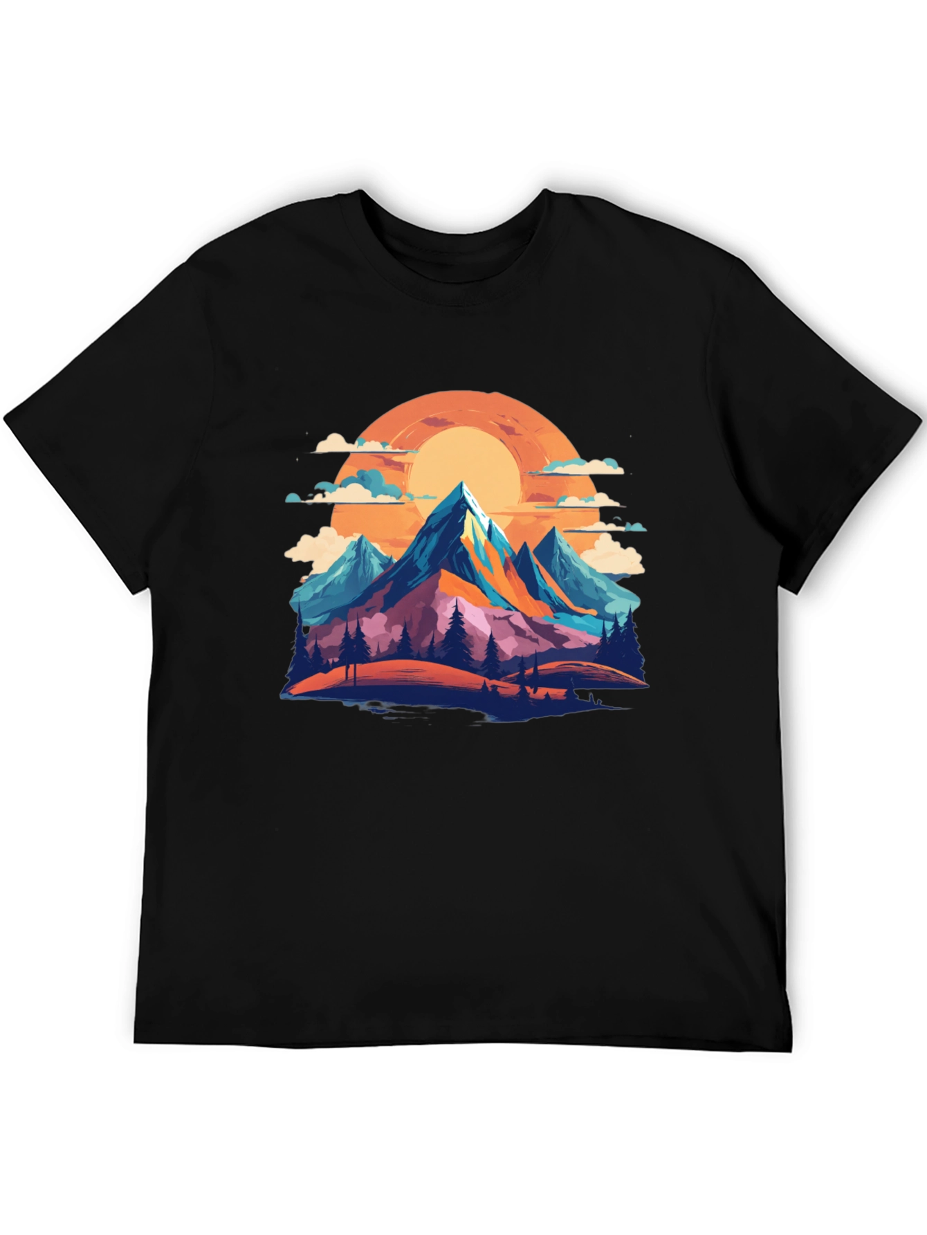 Black Mountain Sunset Graphic Tee view 5
