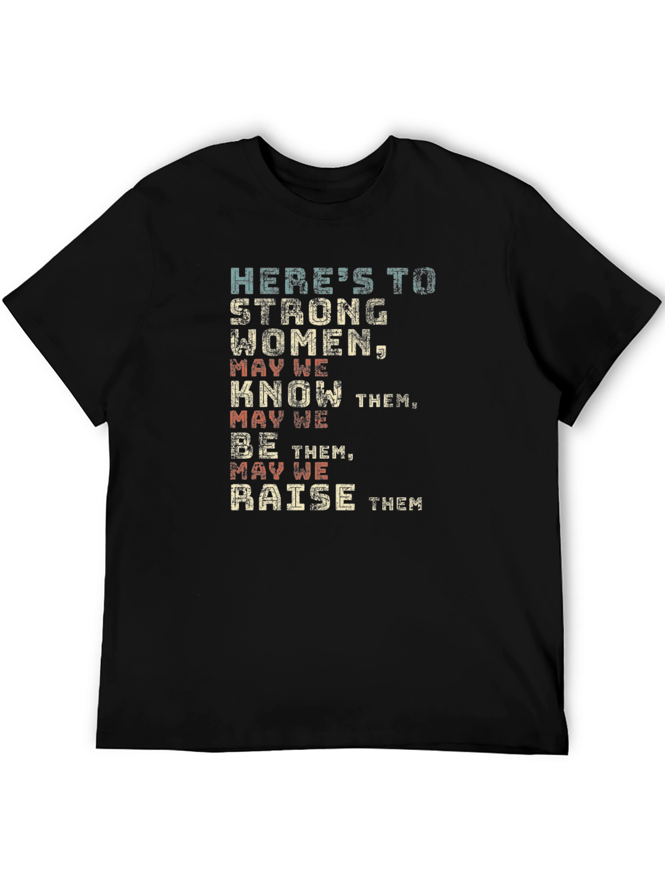 Black Strong Women Graphic Tee - Empowering Statement Shirt view 5