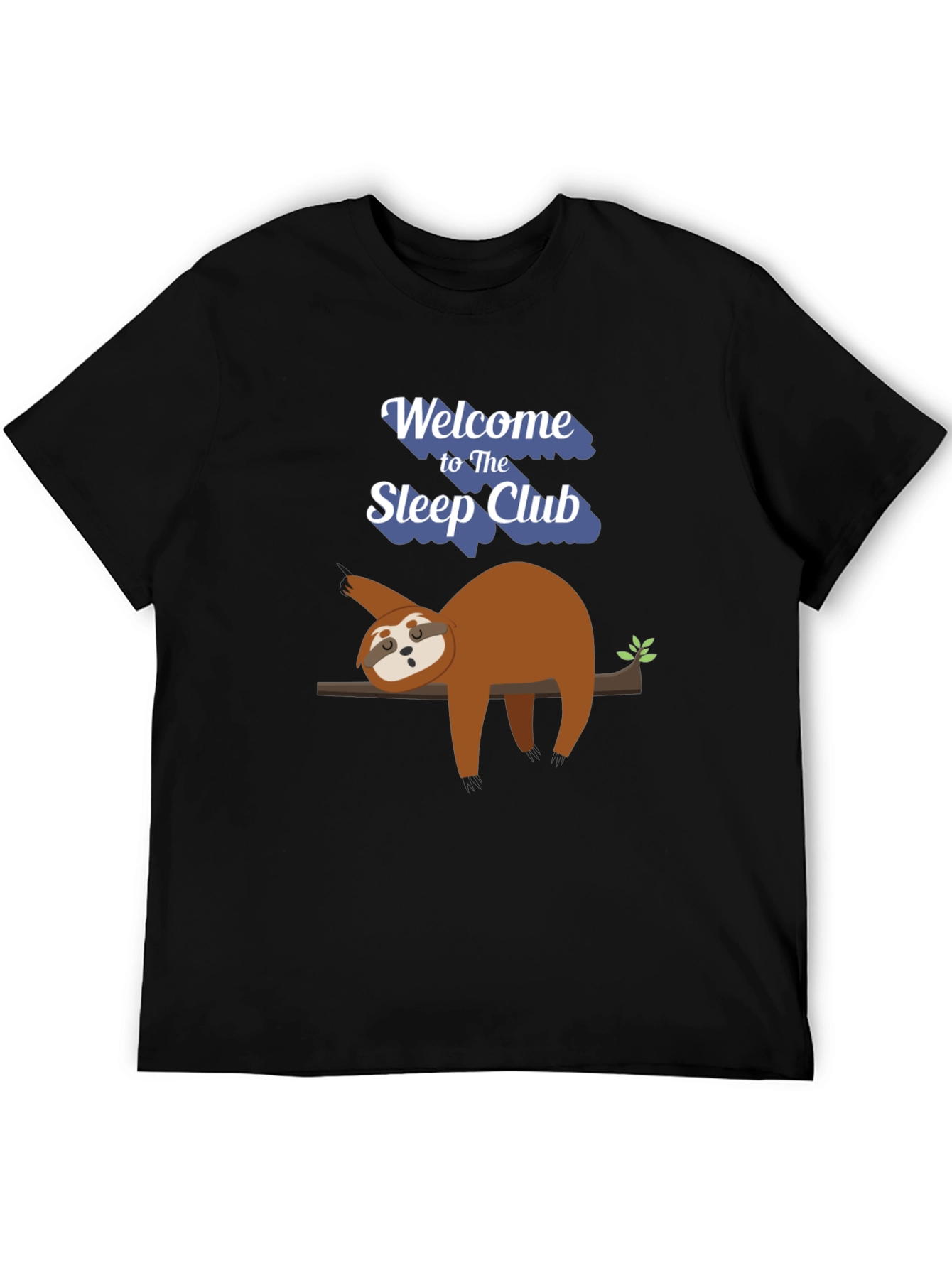 Black Sleep Club Sloth Graphic T-Shirt - Relaxed Fit view 5
