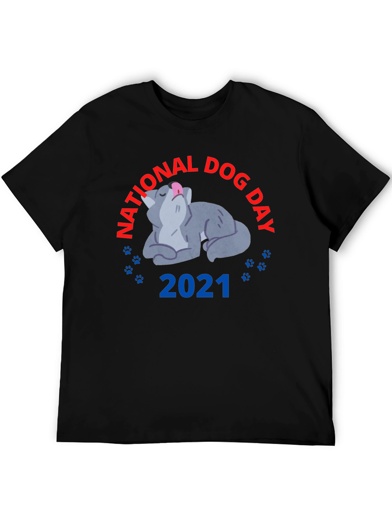 Black National Dog Day 2021 T-Shirt view 5
