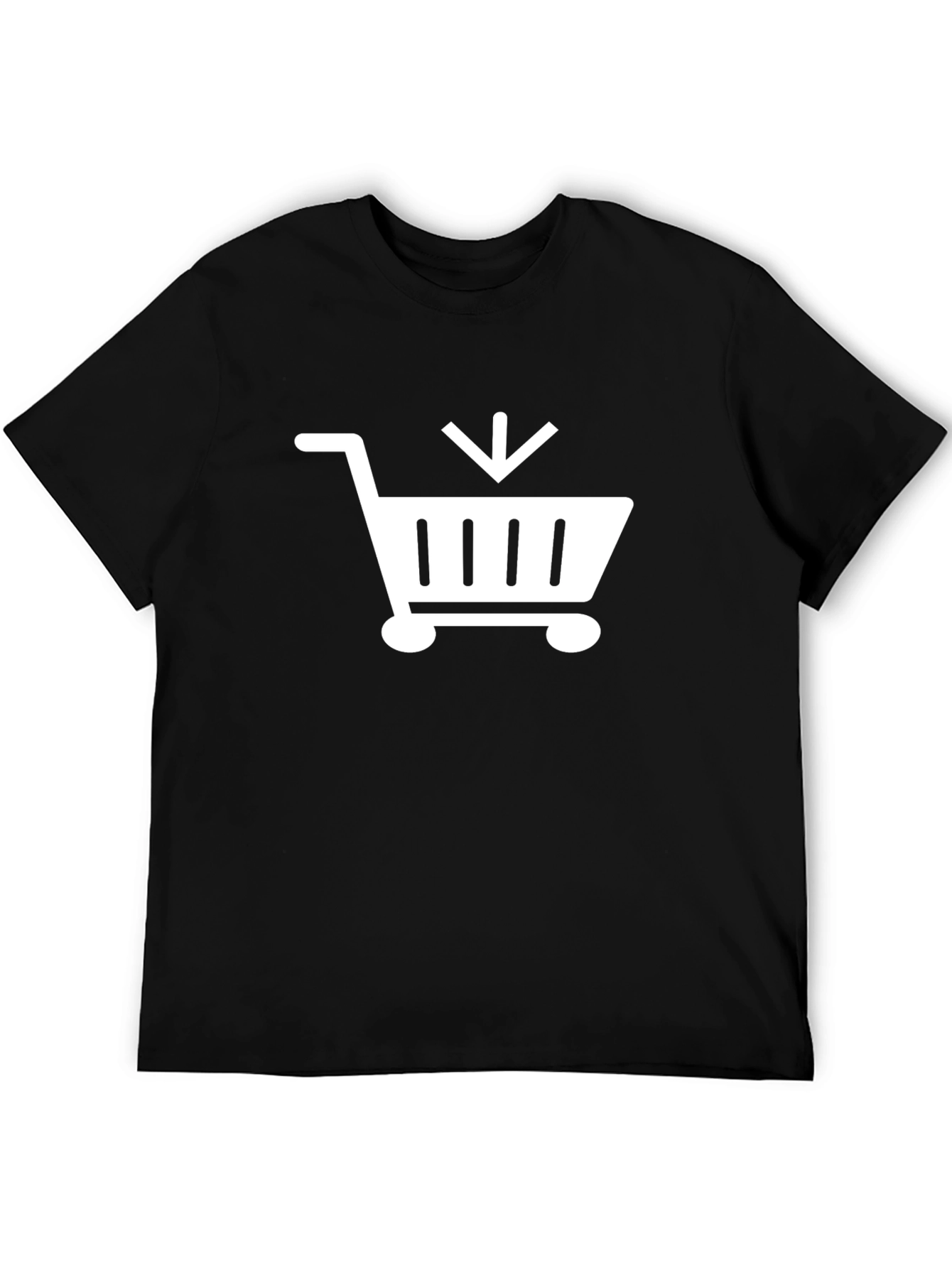 Black Shopping Cart T-Shirt - 5