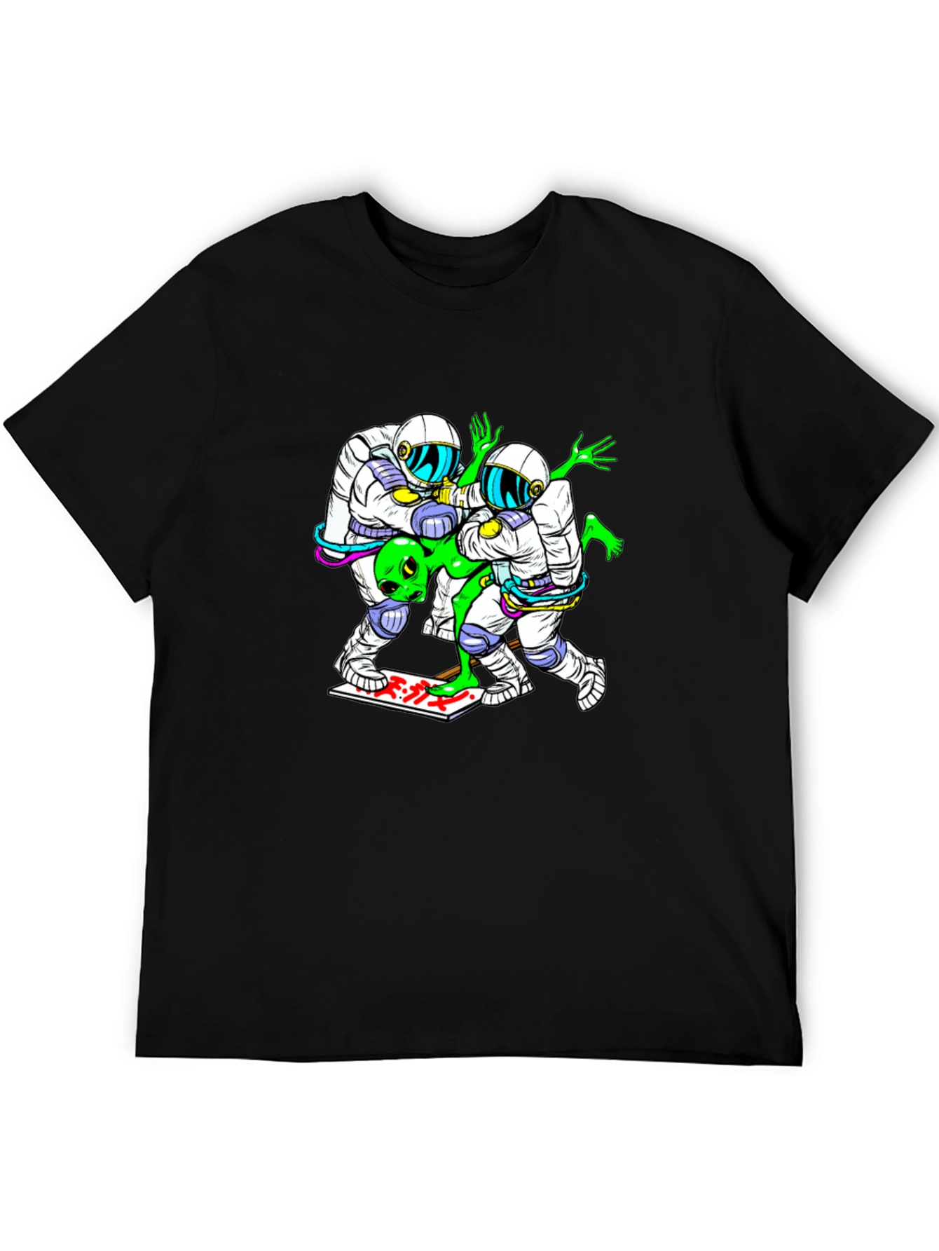 Black Alien Abduction Graphic Tee view 5