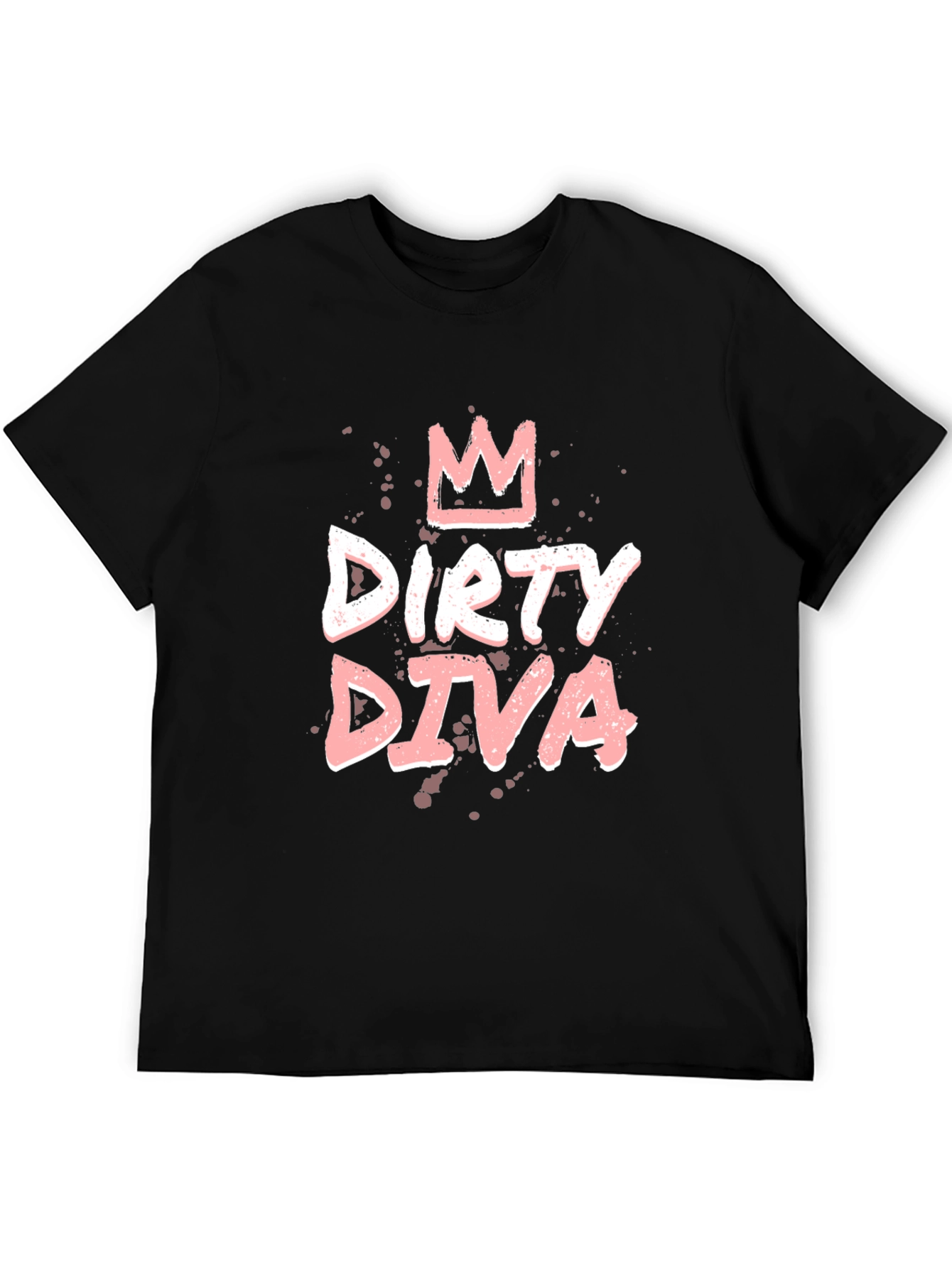 Black Dirty Diva Graphic Tee - Black view 5