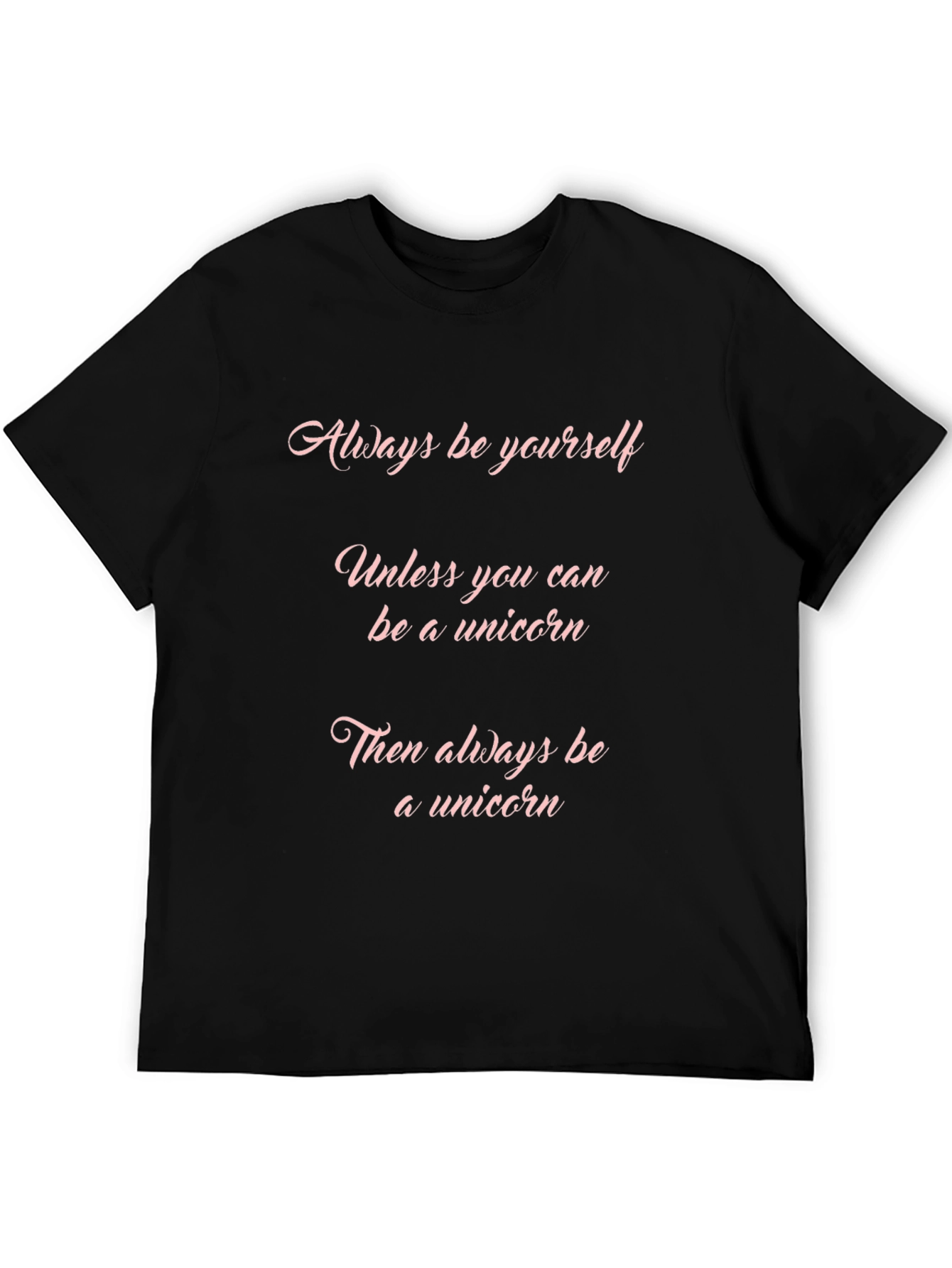 Black Unicorn T-Shirt - Always Be Yourself Tee view 5