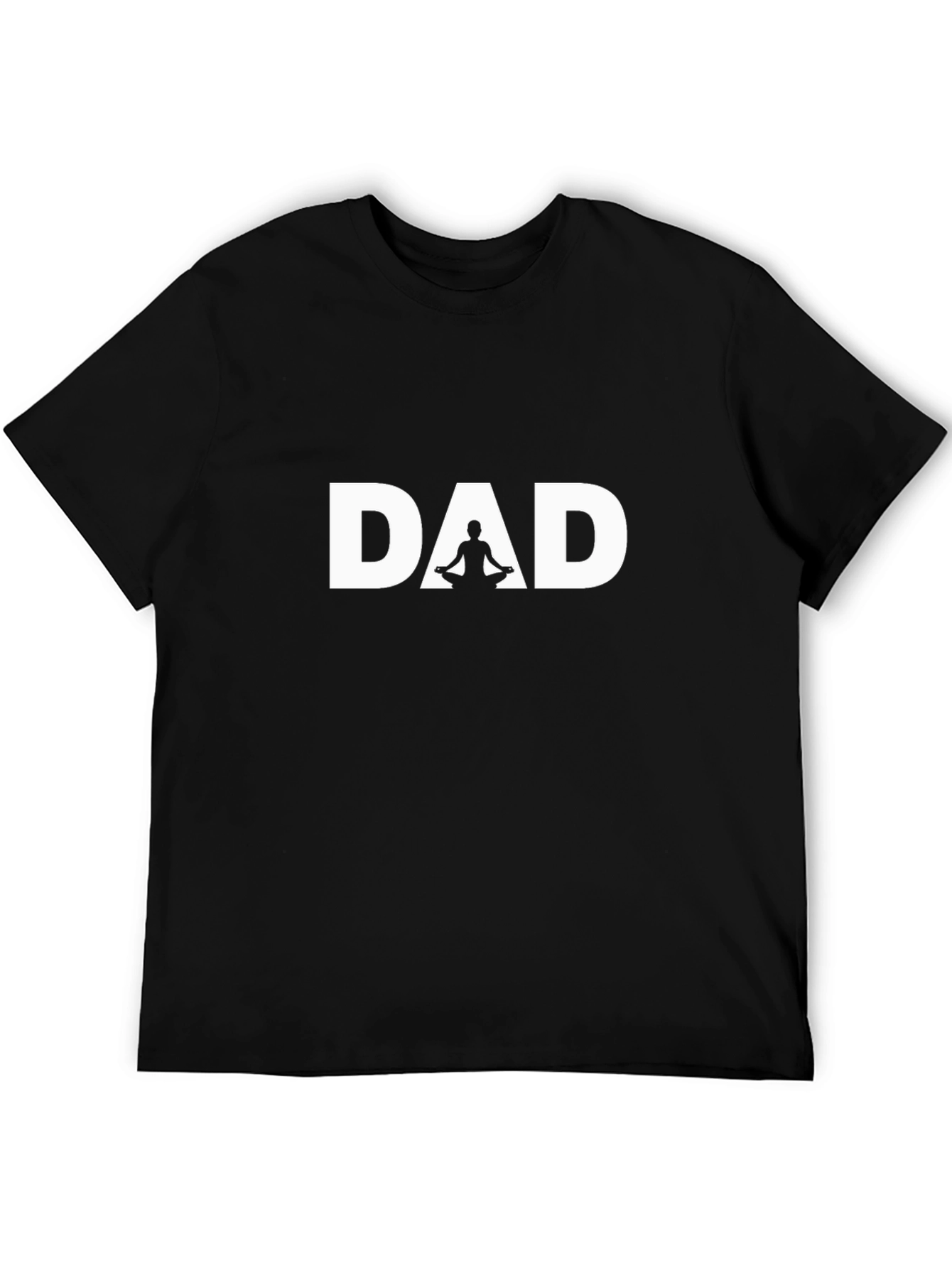 Black Yoga Dad Graphic Tee - Black view 5