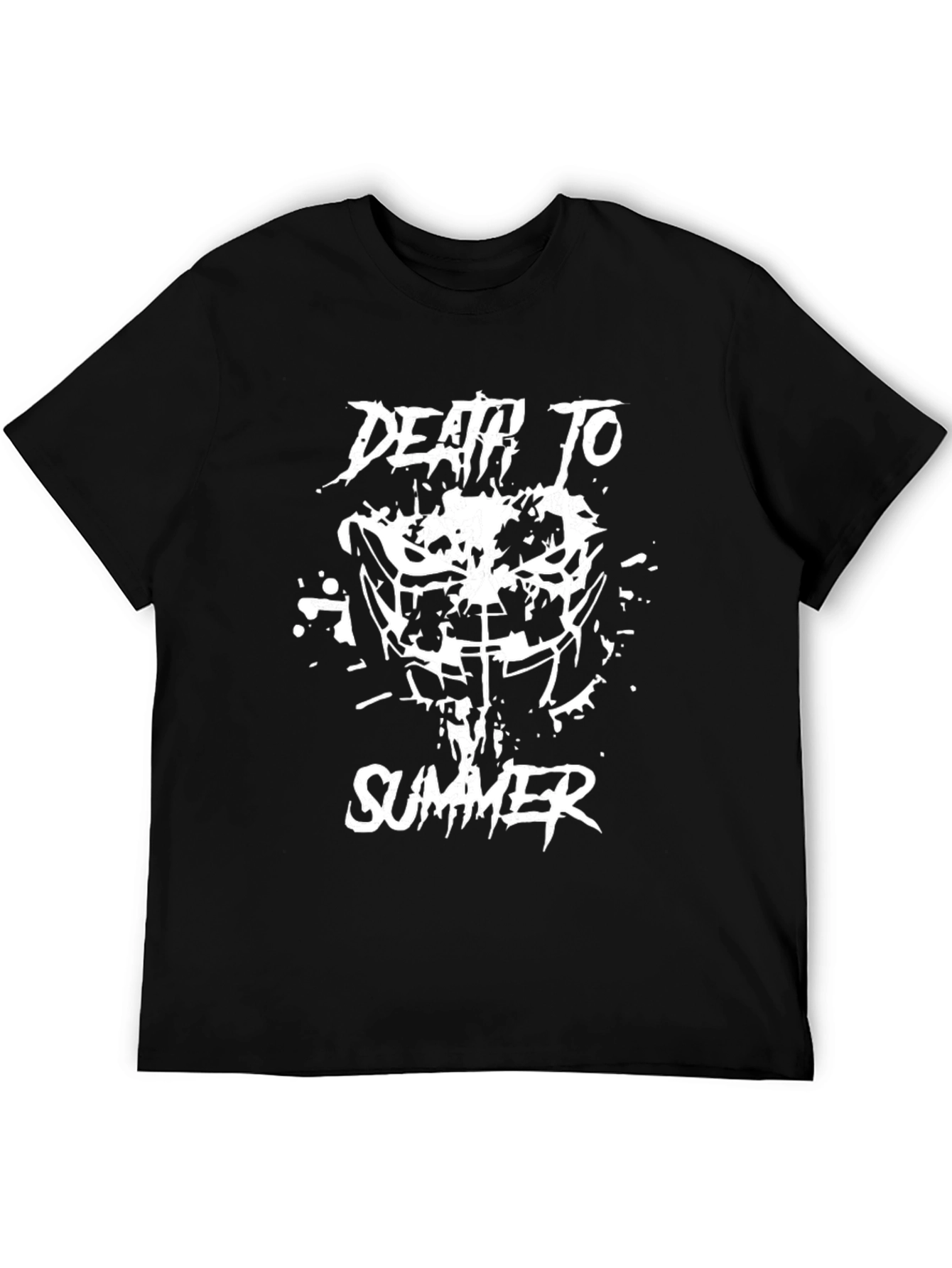 Black Death to Summer Graphic Tee - Black Cotton view 5