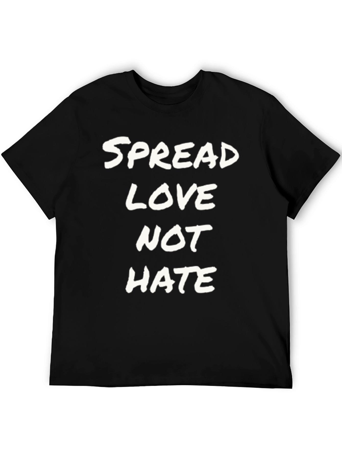Black Spread Love Not Hate Graphic Tee view 5