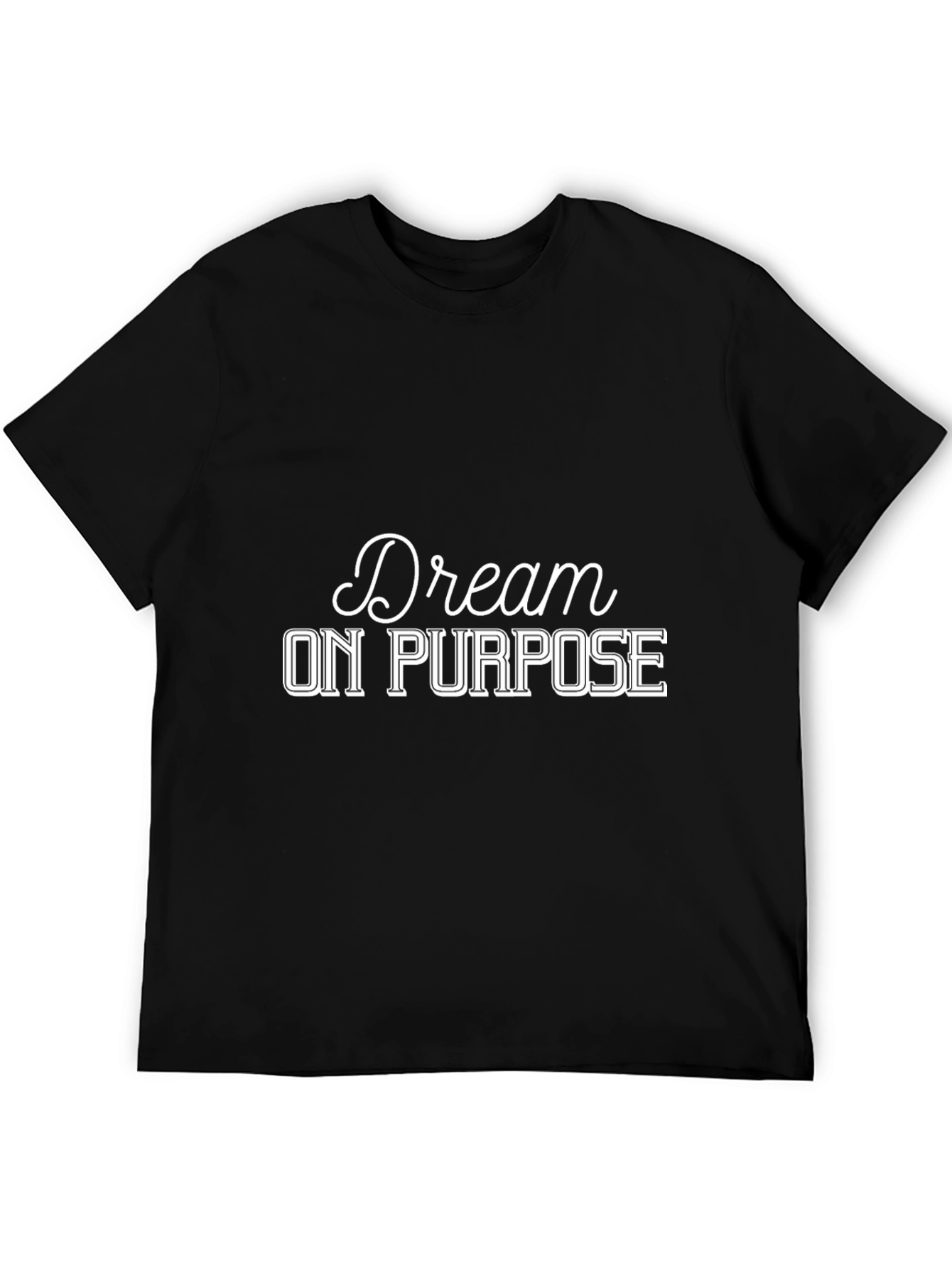 Black Dream On Purpose T-Shirt - Black view 5