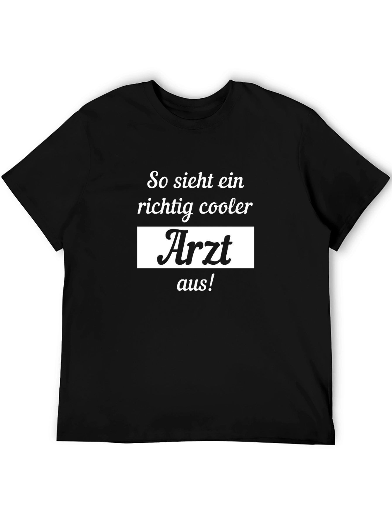 Black Cool Doctor T-Shirt - German Arzt view 5