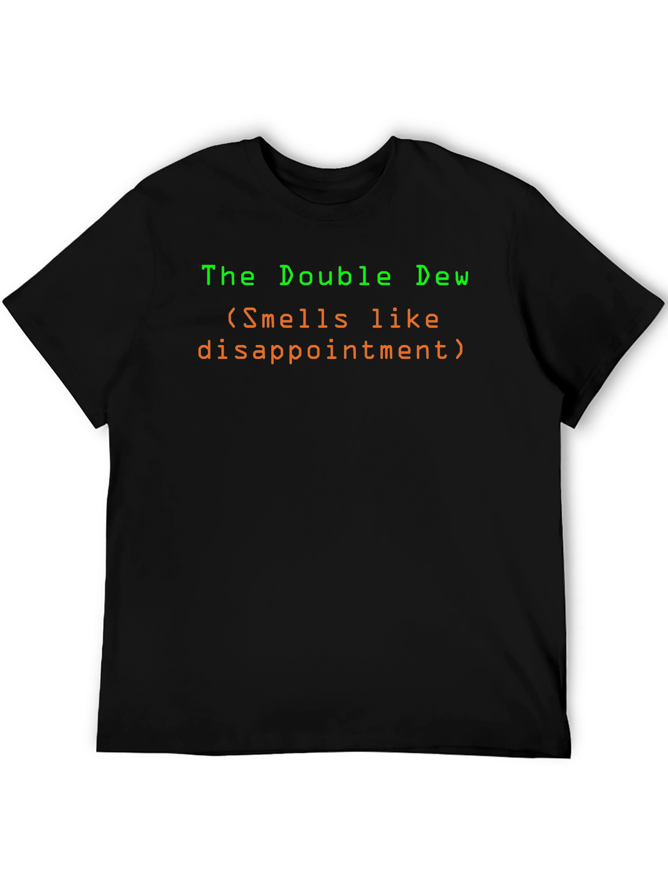 Black The Double Dew Disappointment Graphic Tee - Black Cotton Blend view 5