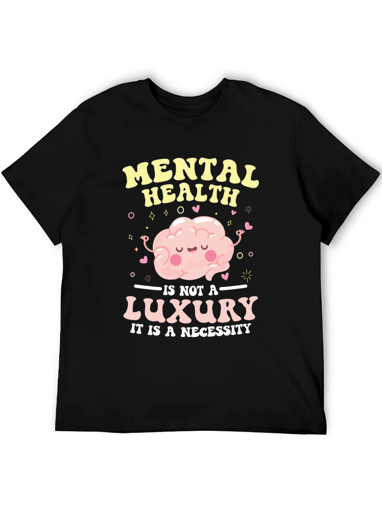 Black Mental Health Necessity Tee view 5