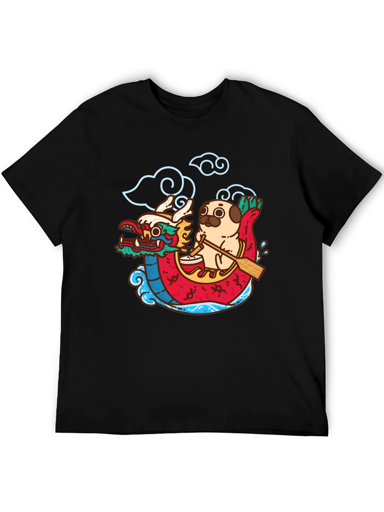Dragon Boat Pug T-Shirt - 5