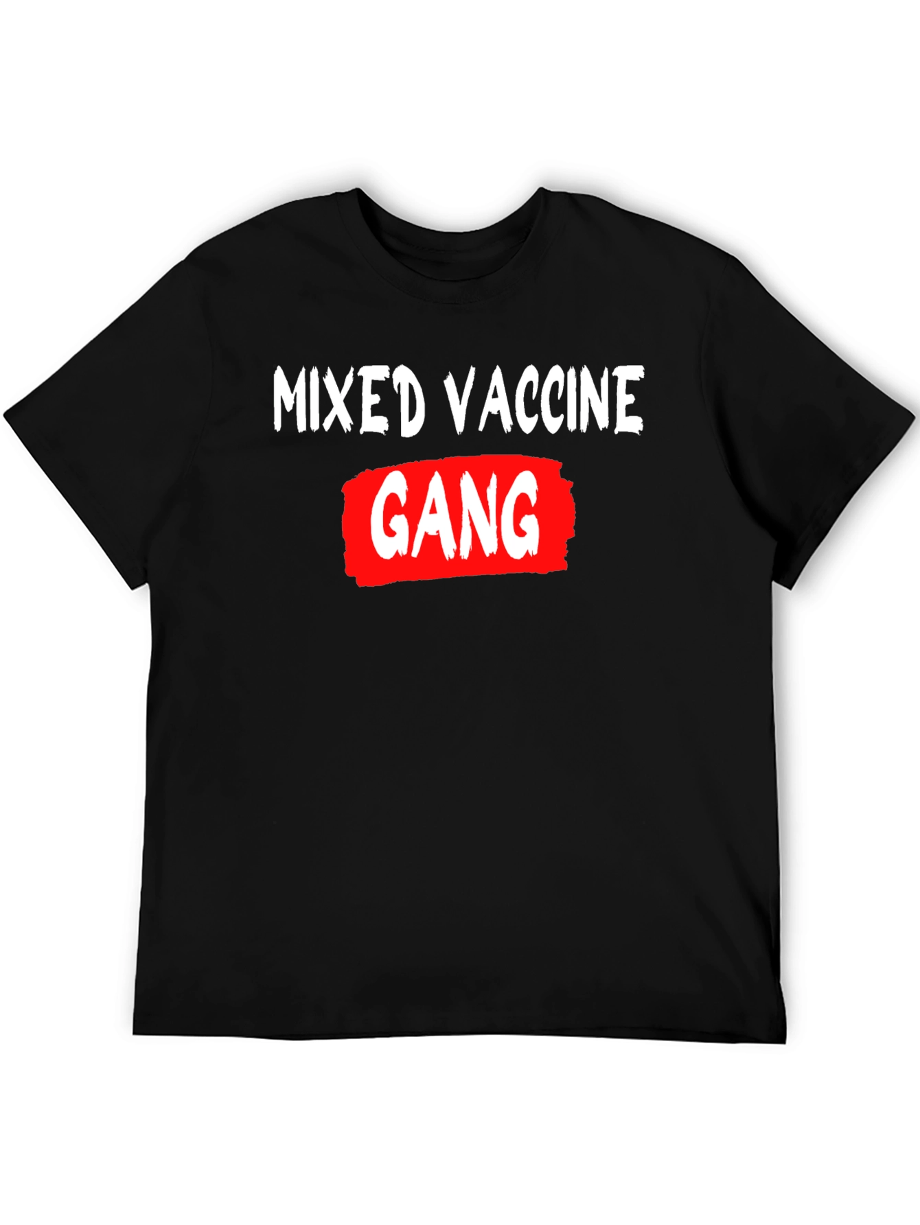 Black Mixed Vaccine Gang Graphic T-Shirt view 5