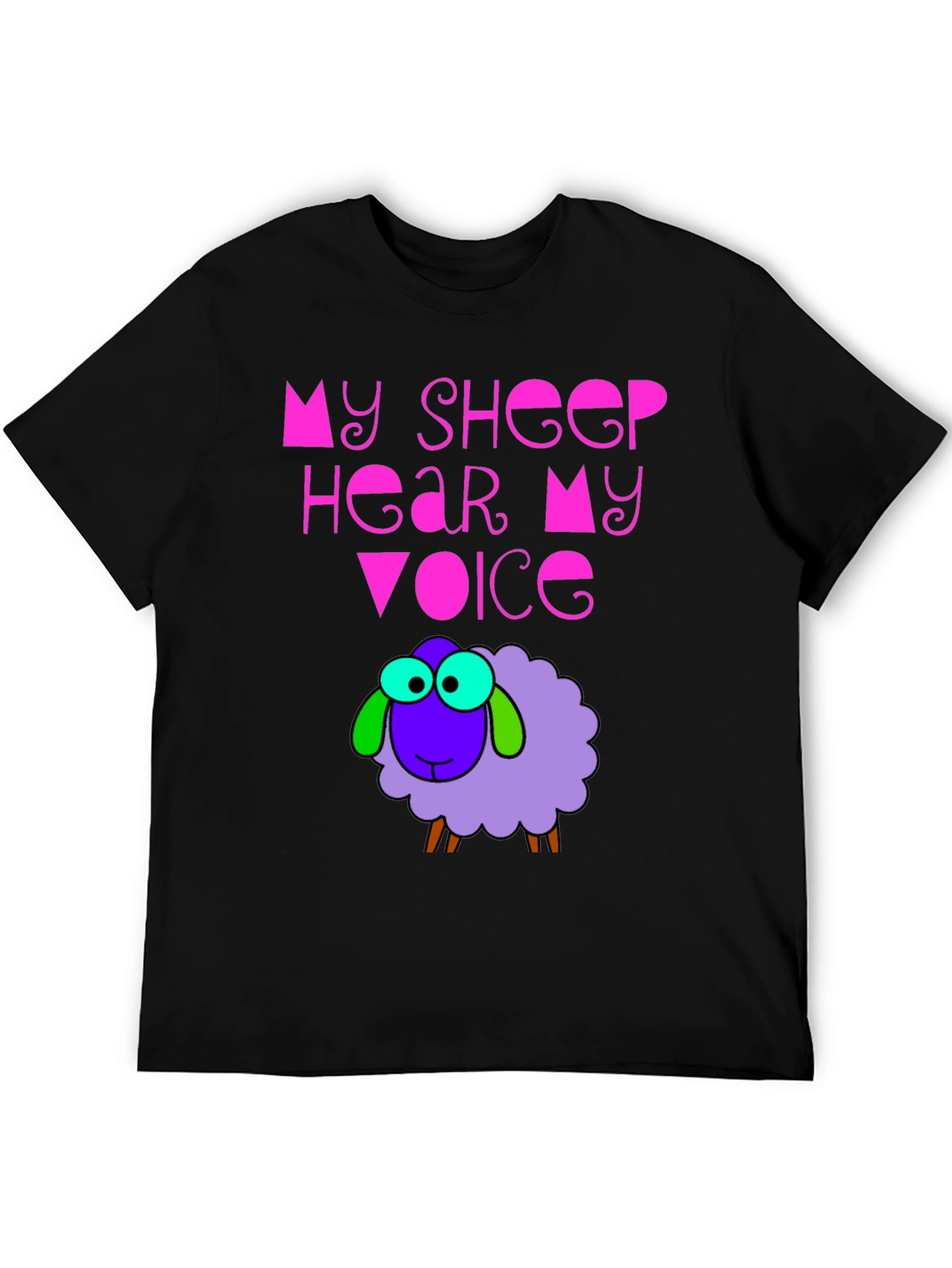 Black My Sheep Hear My Voice Graphic Tee view 5