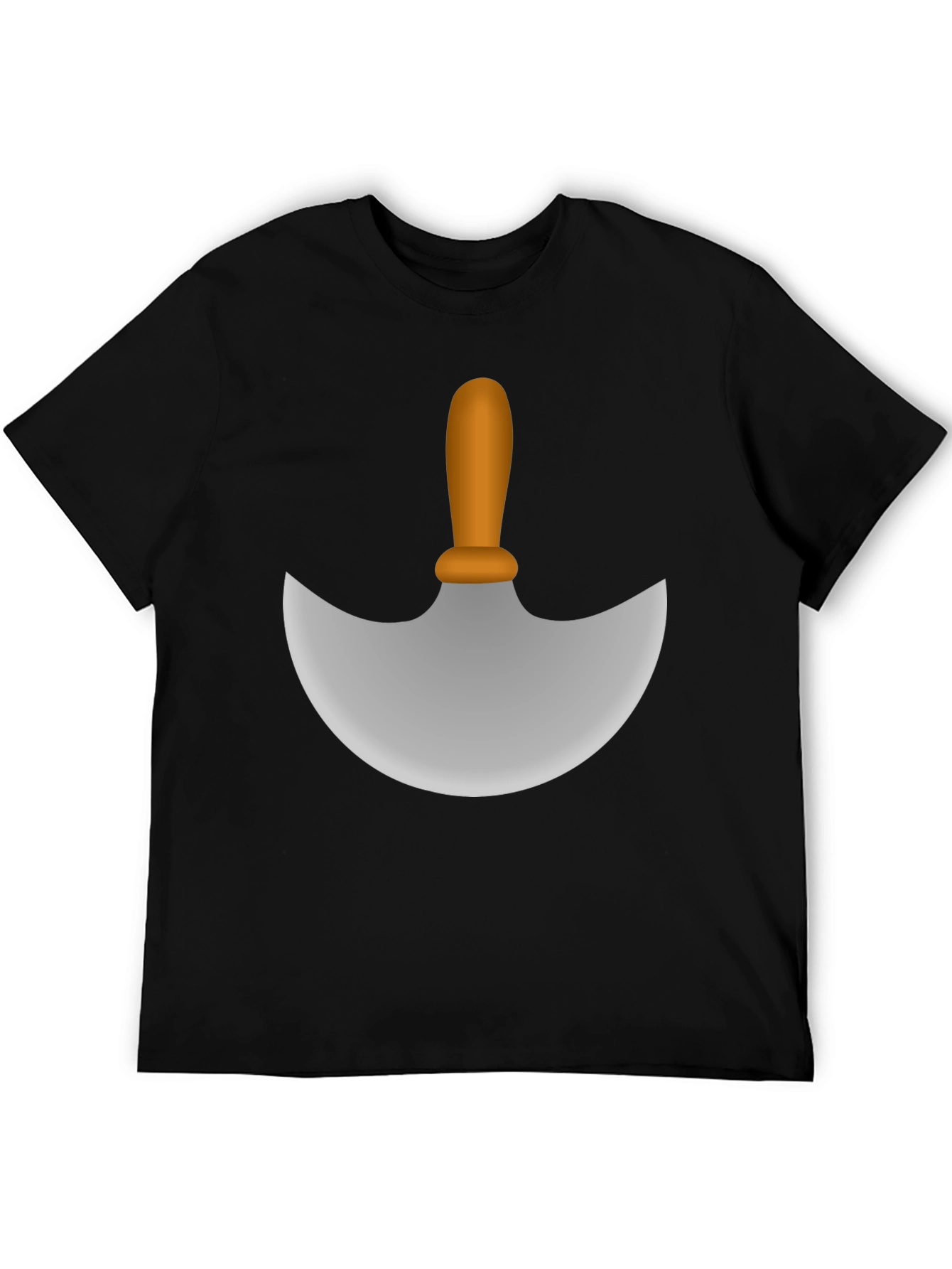 Black Chef's Moon Knife Graphic Tee view 5