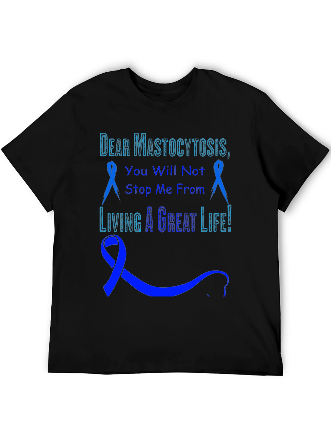 Black Mastocytosis Awareness T-Shirt view 5