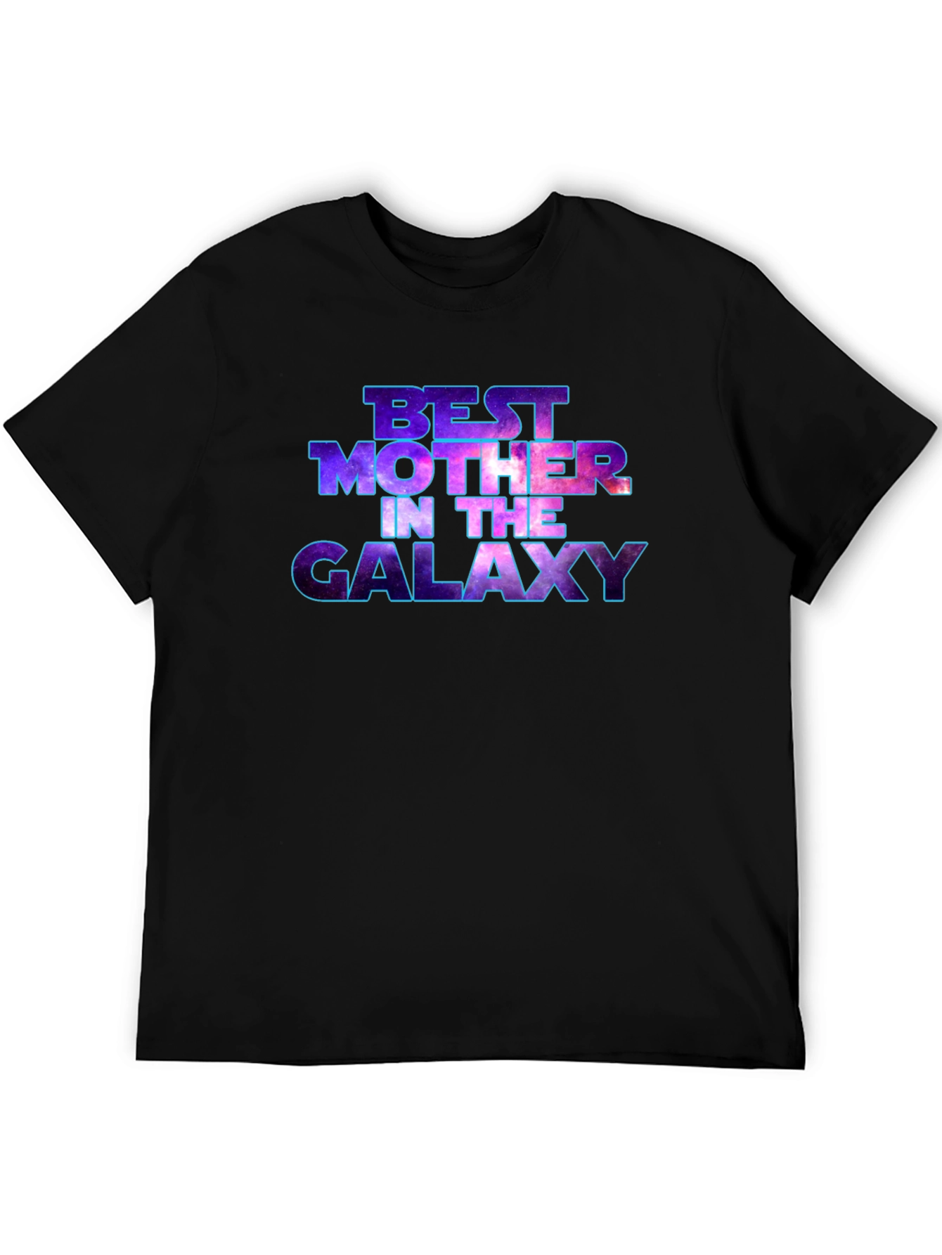 Black Best Mother in the Galaxy T-Shirt view 5