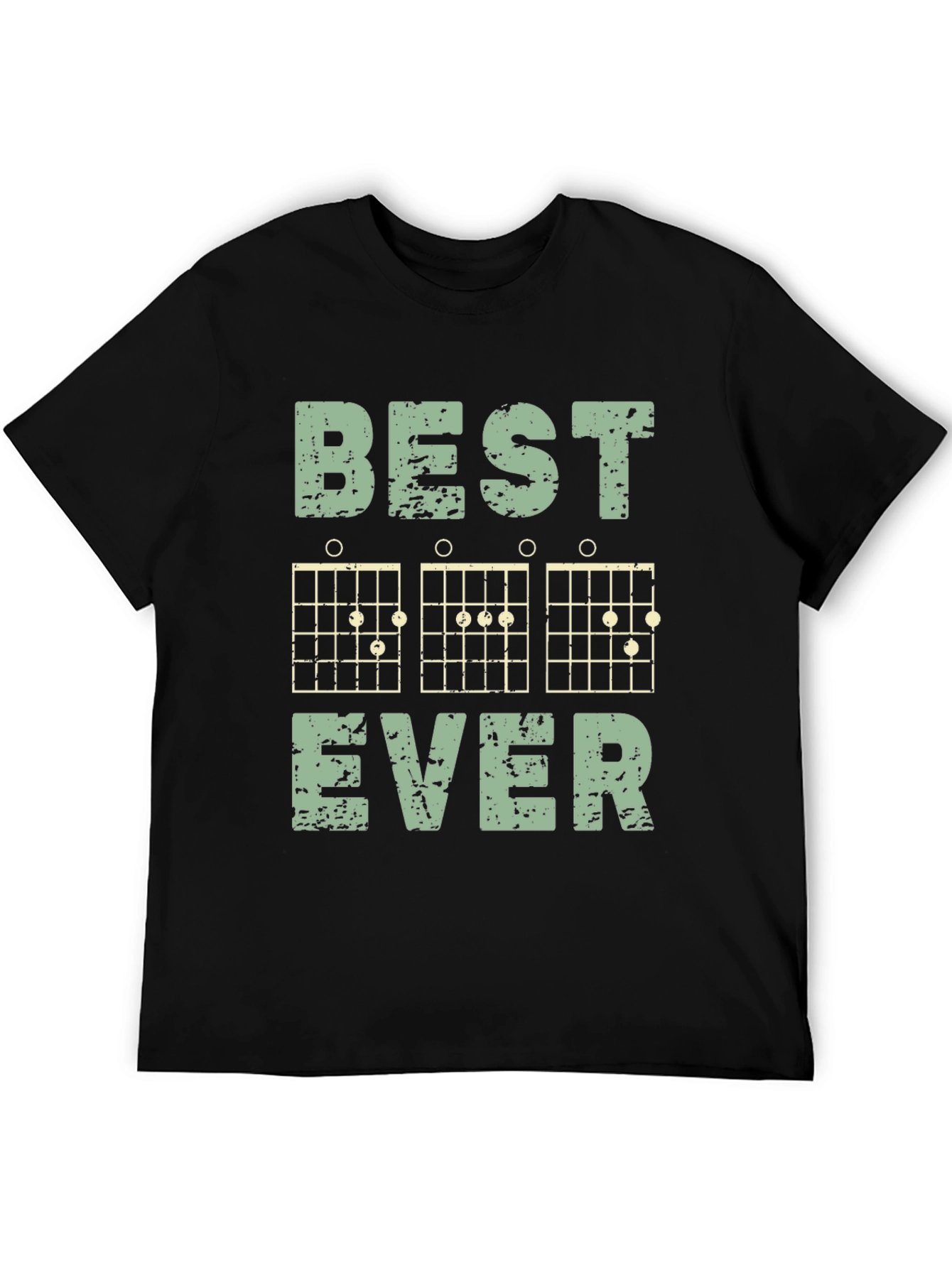 Black Best Guitar Chords Ever Men's T-Shirt view 5