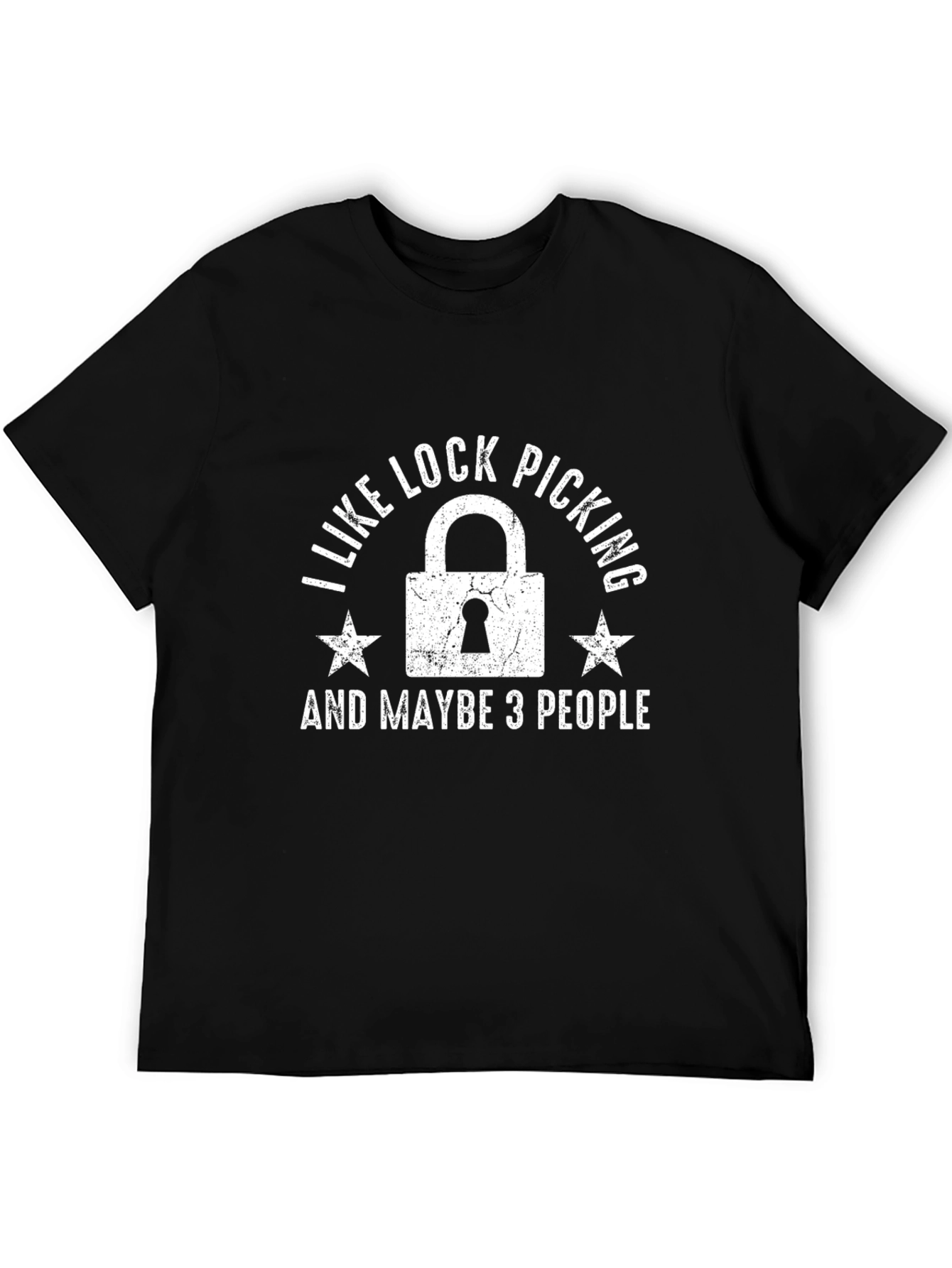 Black Lock Picking Enthusiast T-Shirt - Funny Hobby Tee view 5