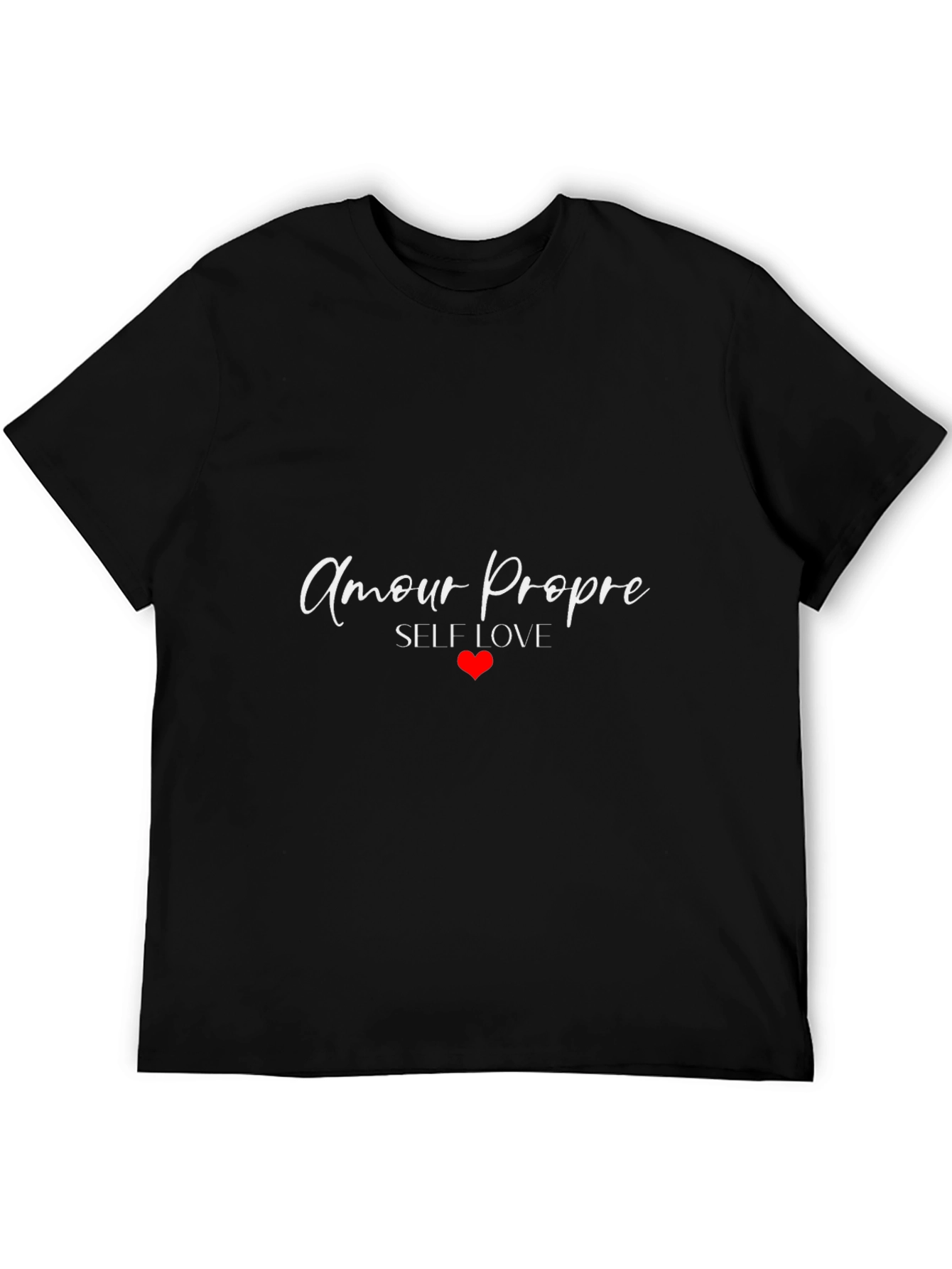 Black Amour Propre Self Love T-Shirt - Black view 5