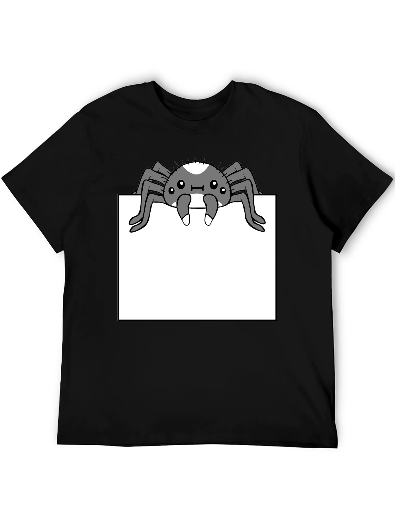 Black Spider Graphic Tee - Cute & Creepy Style view 5