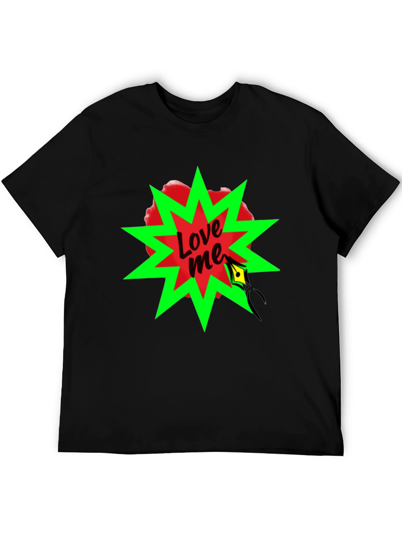 Black Love Me Graphic Tee - Bold Statement Shirt view 5