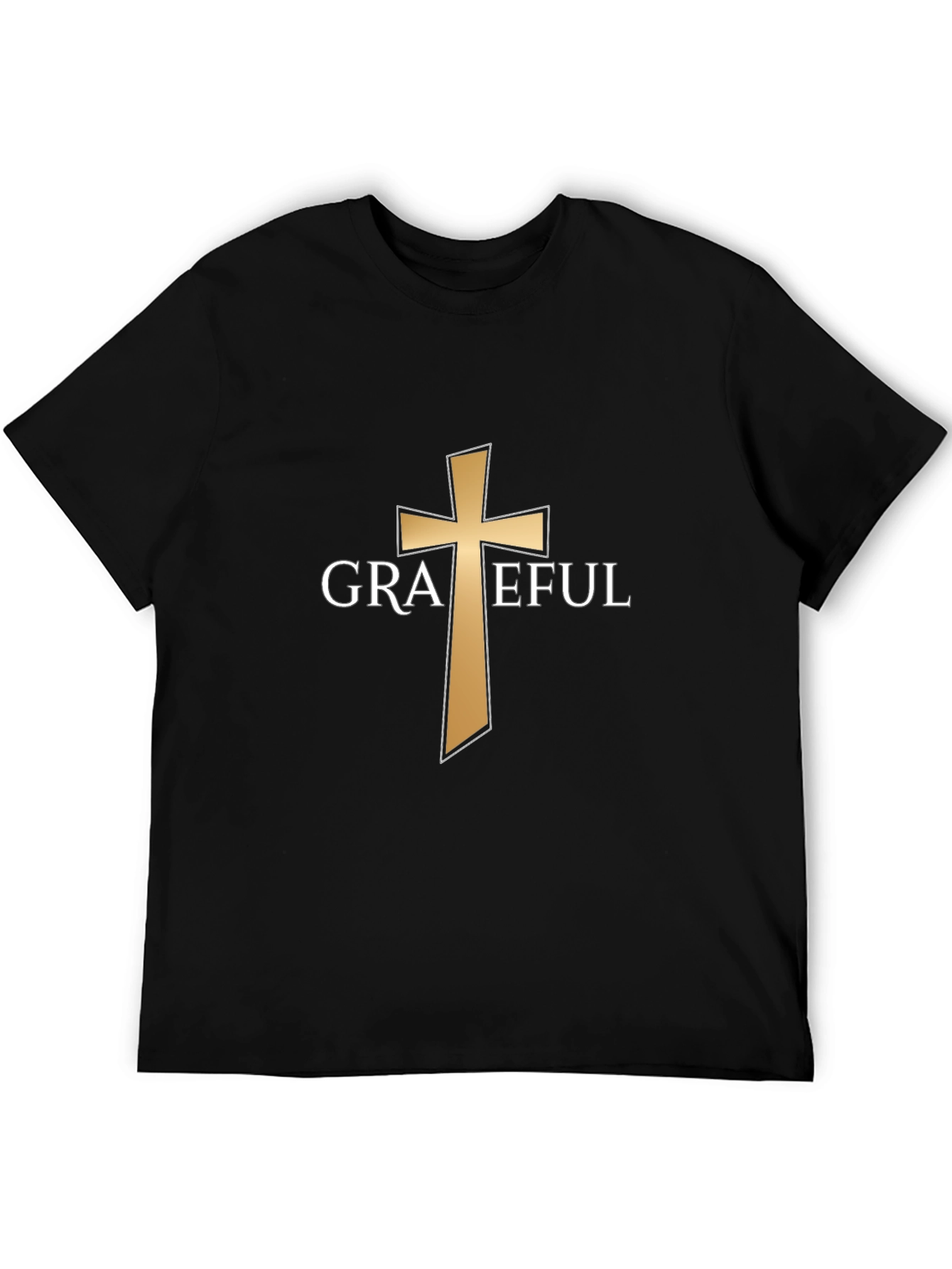 Grateful Cross Graphic T-Shirt - Christian Apparel - 5