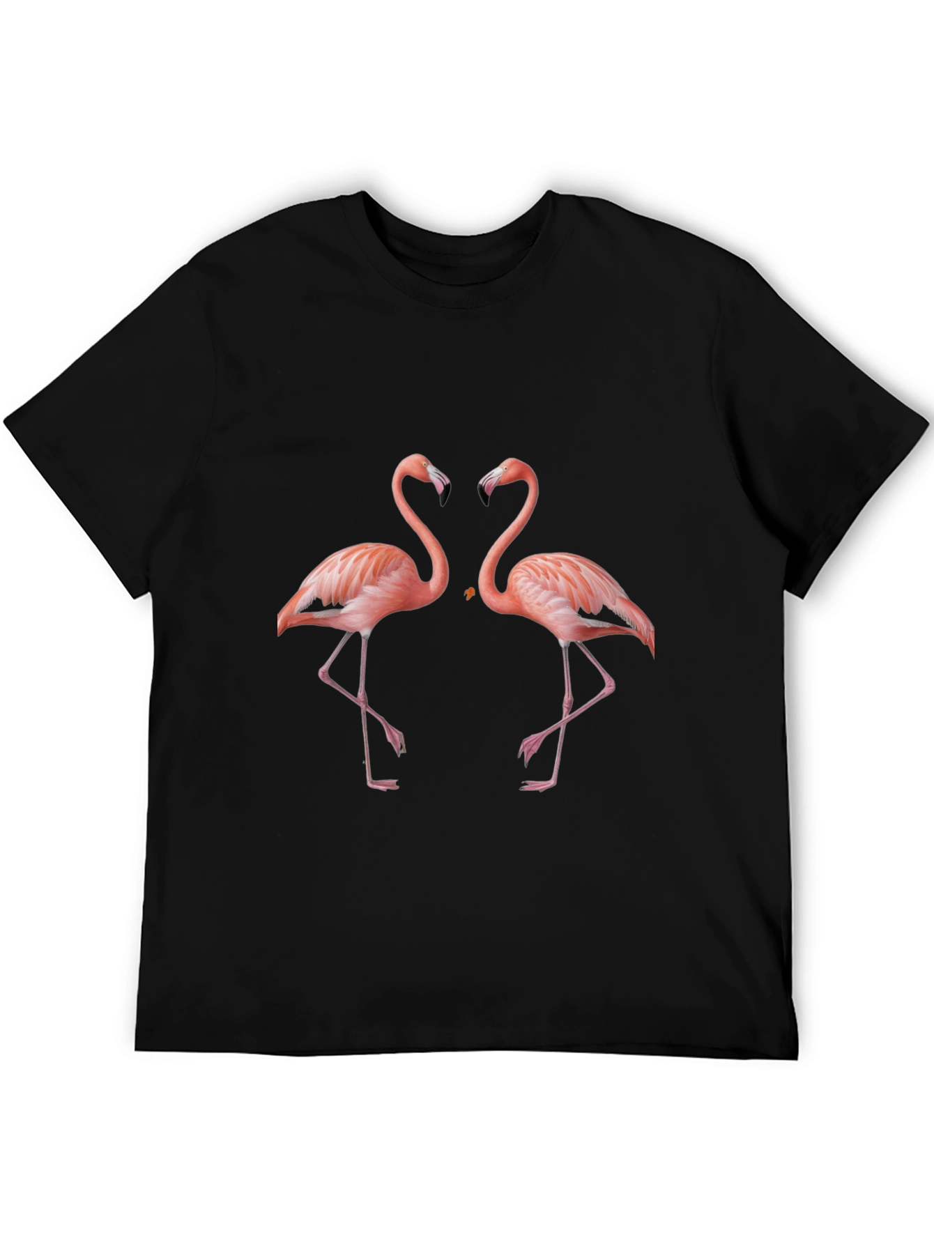 Black Flamingo Love Graphic Tee - Black view 5