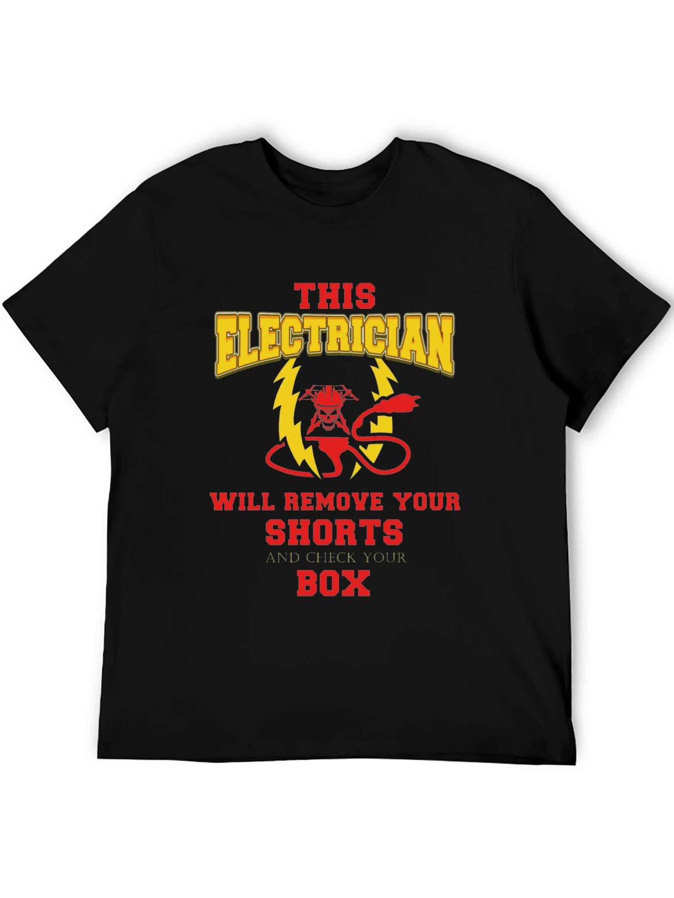 Black Electrician Humor Graphic T-Shirt view 5