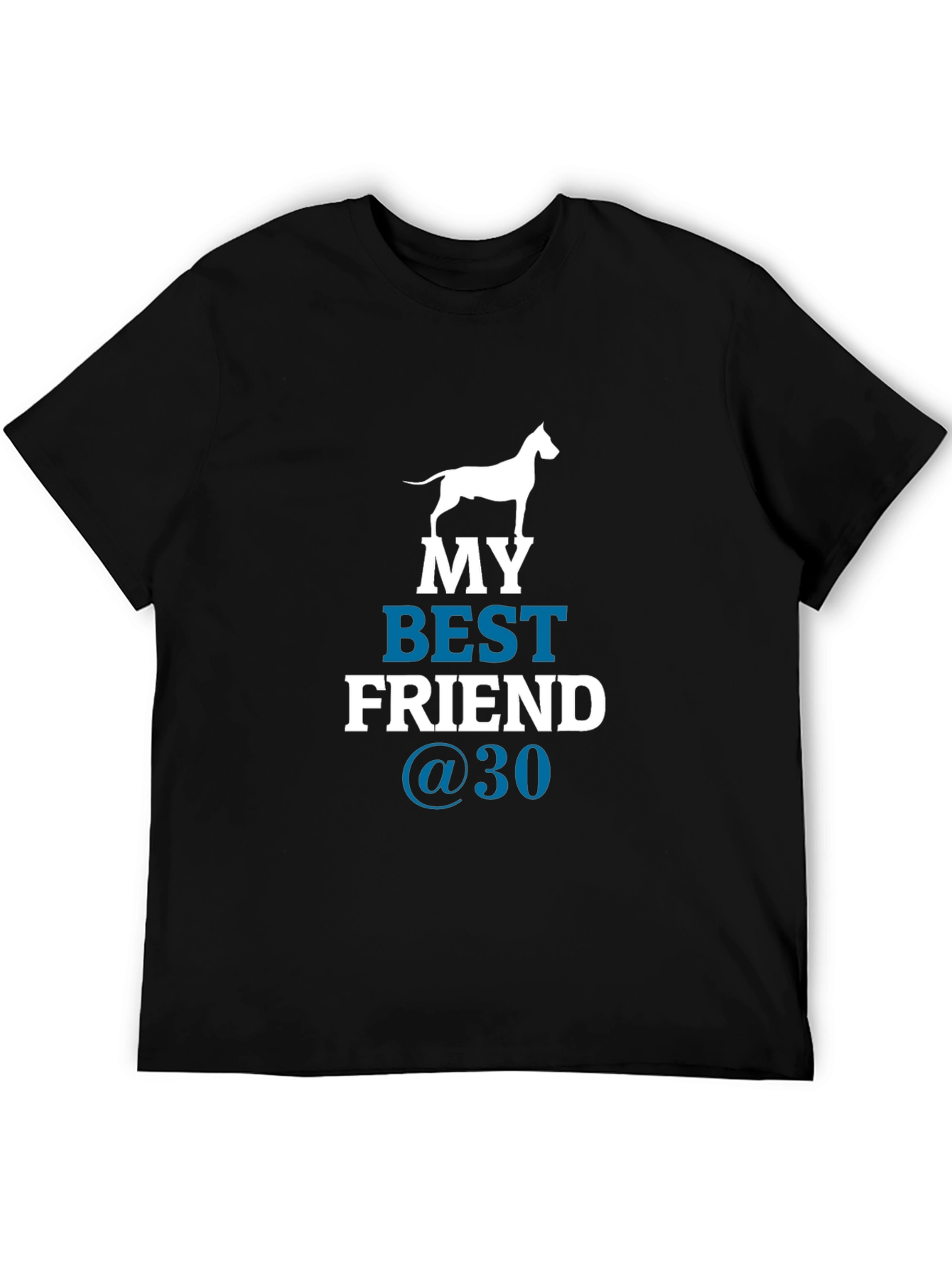 Black My Best Friend Dog Graphic T-Shirt view 5