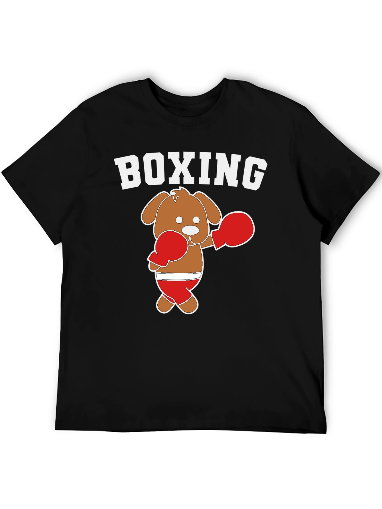 Black Boxing Dog Graphic Tee view 5