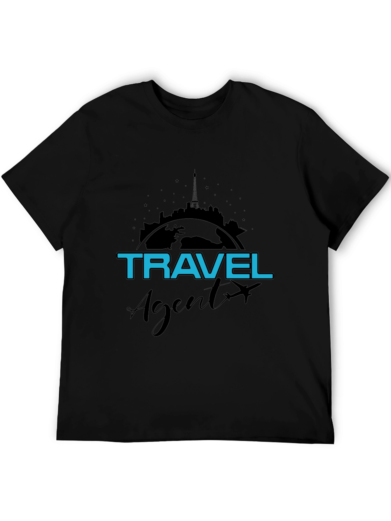 Travel Agent T-Shirt - World Skyline Design - 5