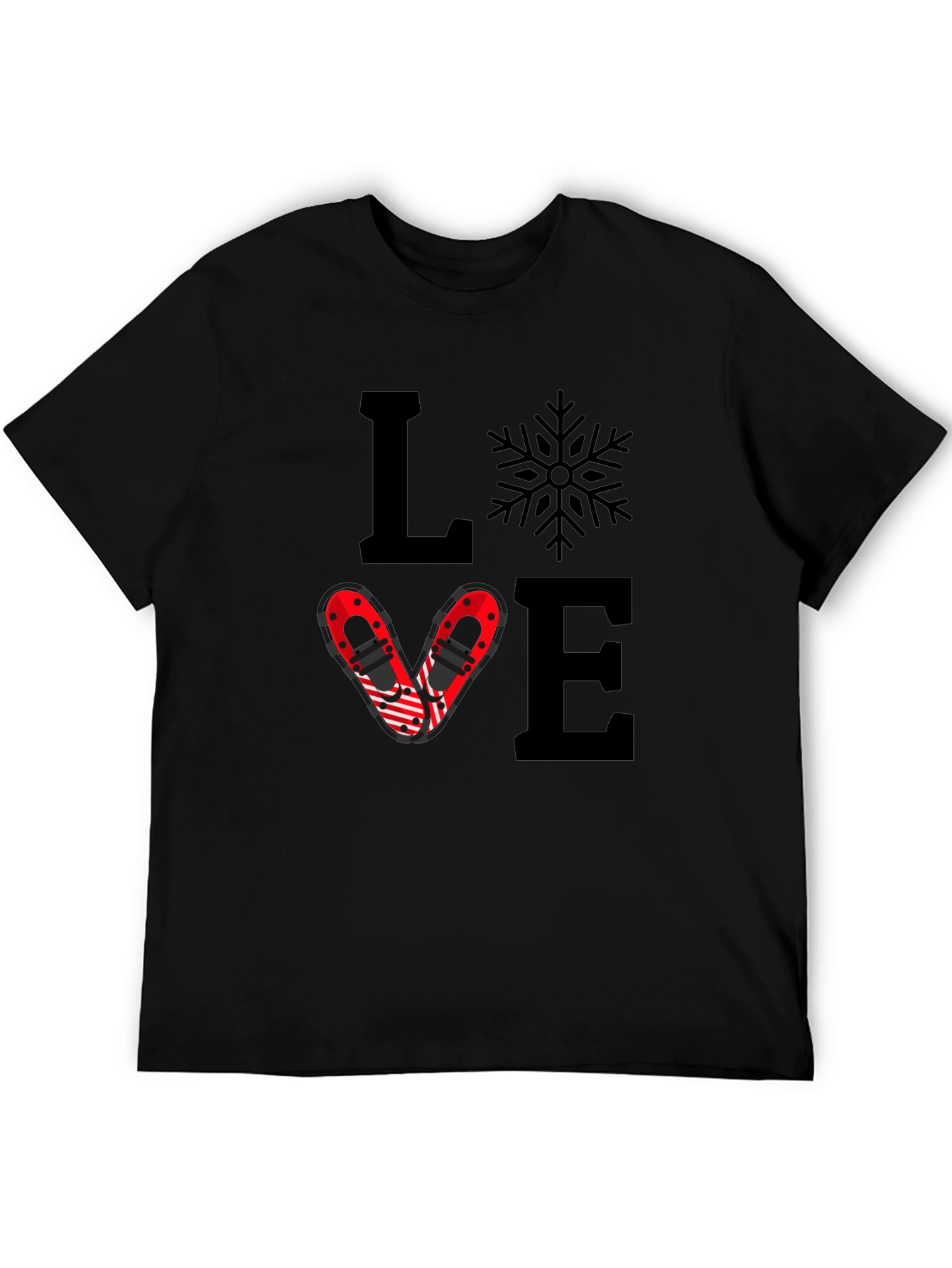 Love Snowshoeing Graphic Tee - Black - 5