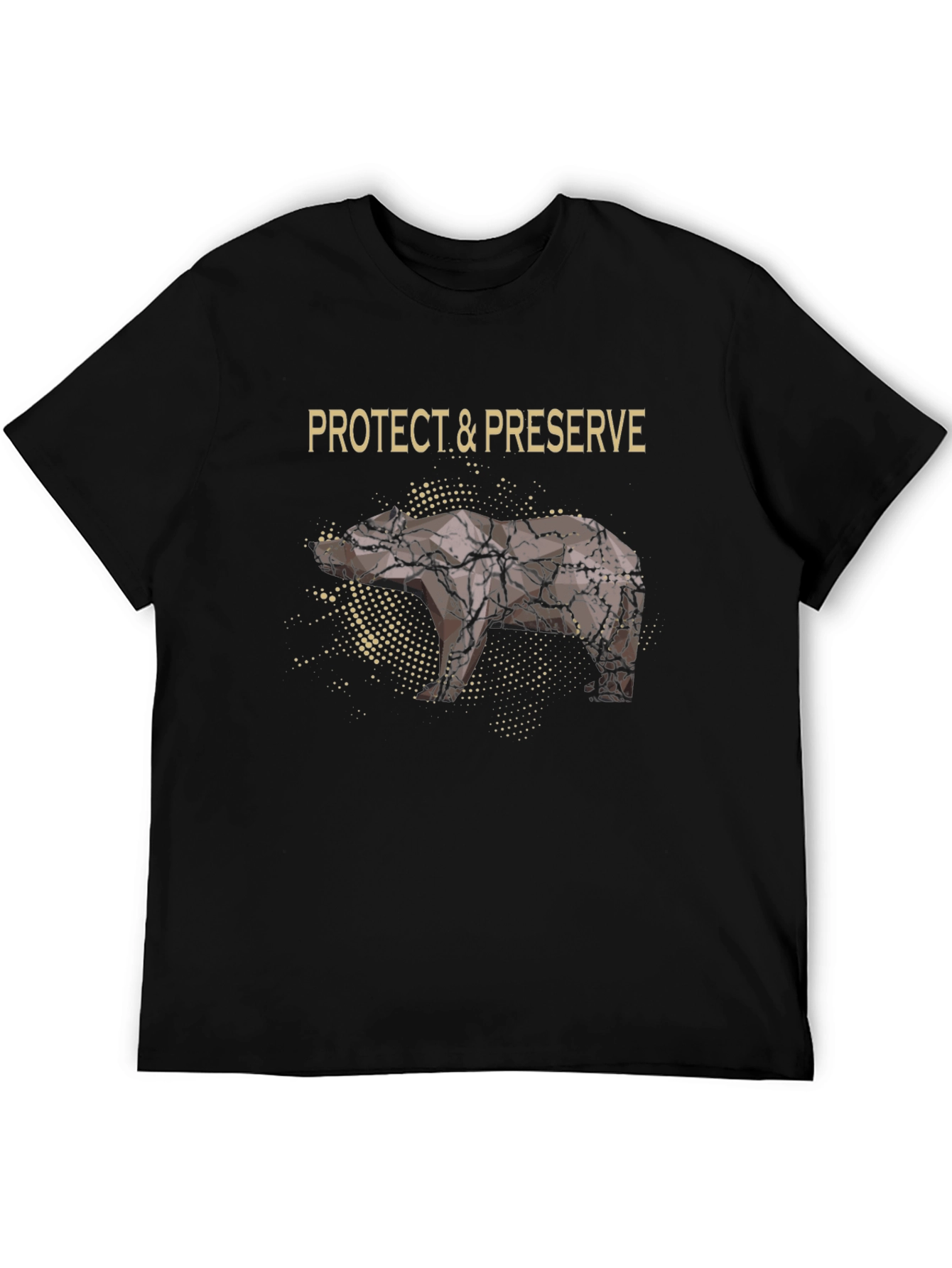 Black Protect & Preserve Nature T-Shirt - Black view 5