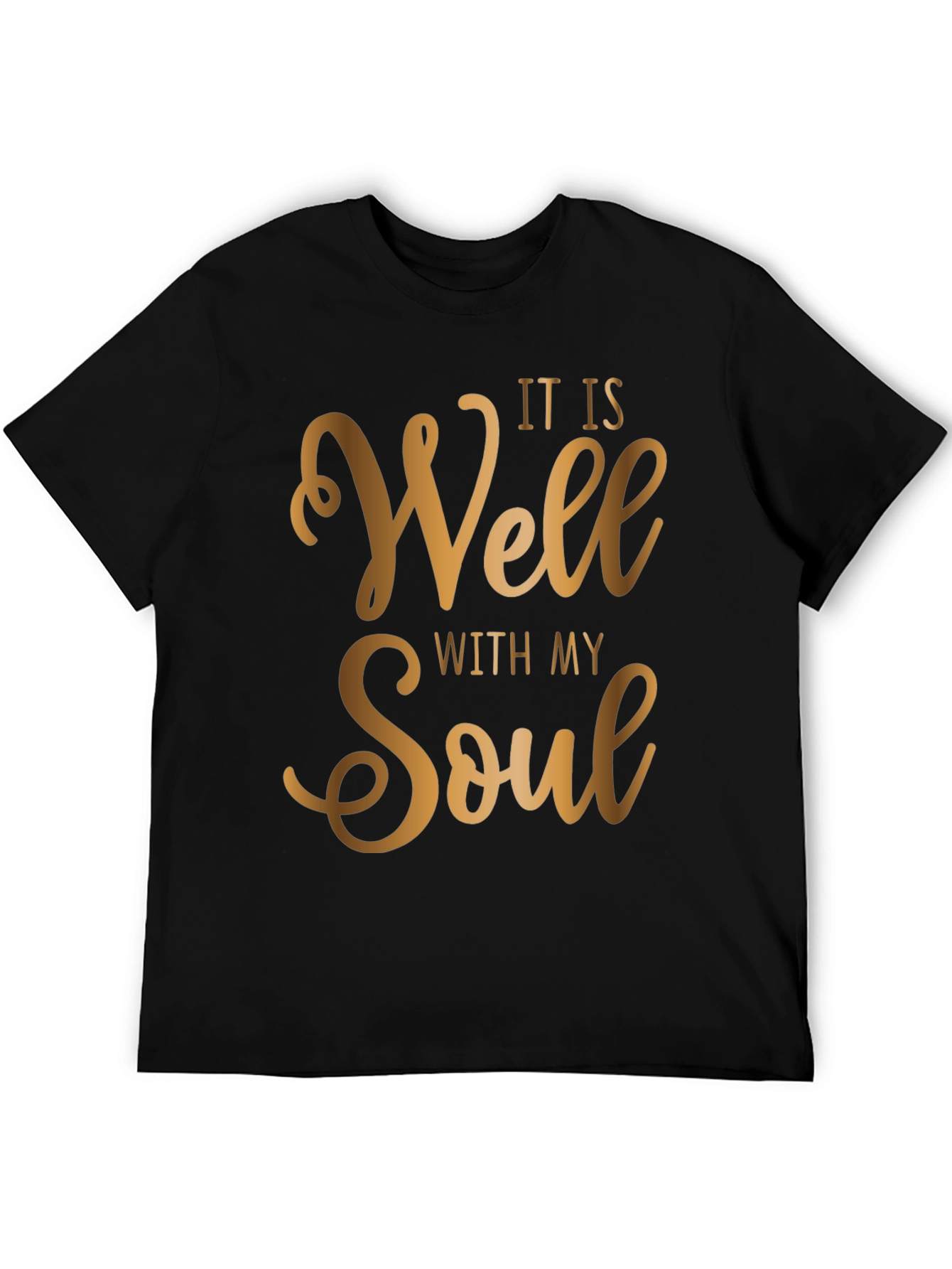 Black It is Well With My Soul T-Shirt view 5