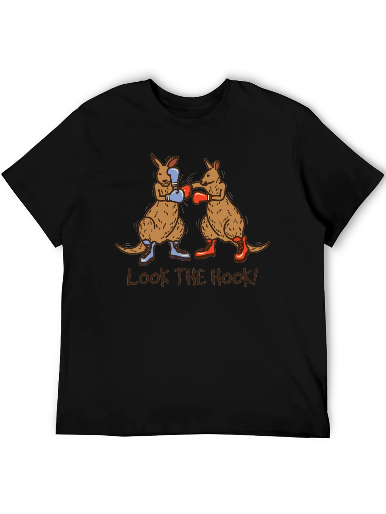 Black Boxing Kangaroos T-Shirt - Look the Hook! view 5