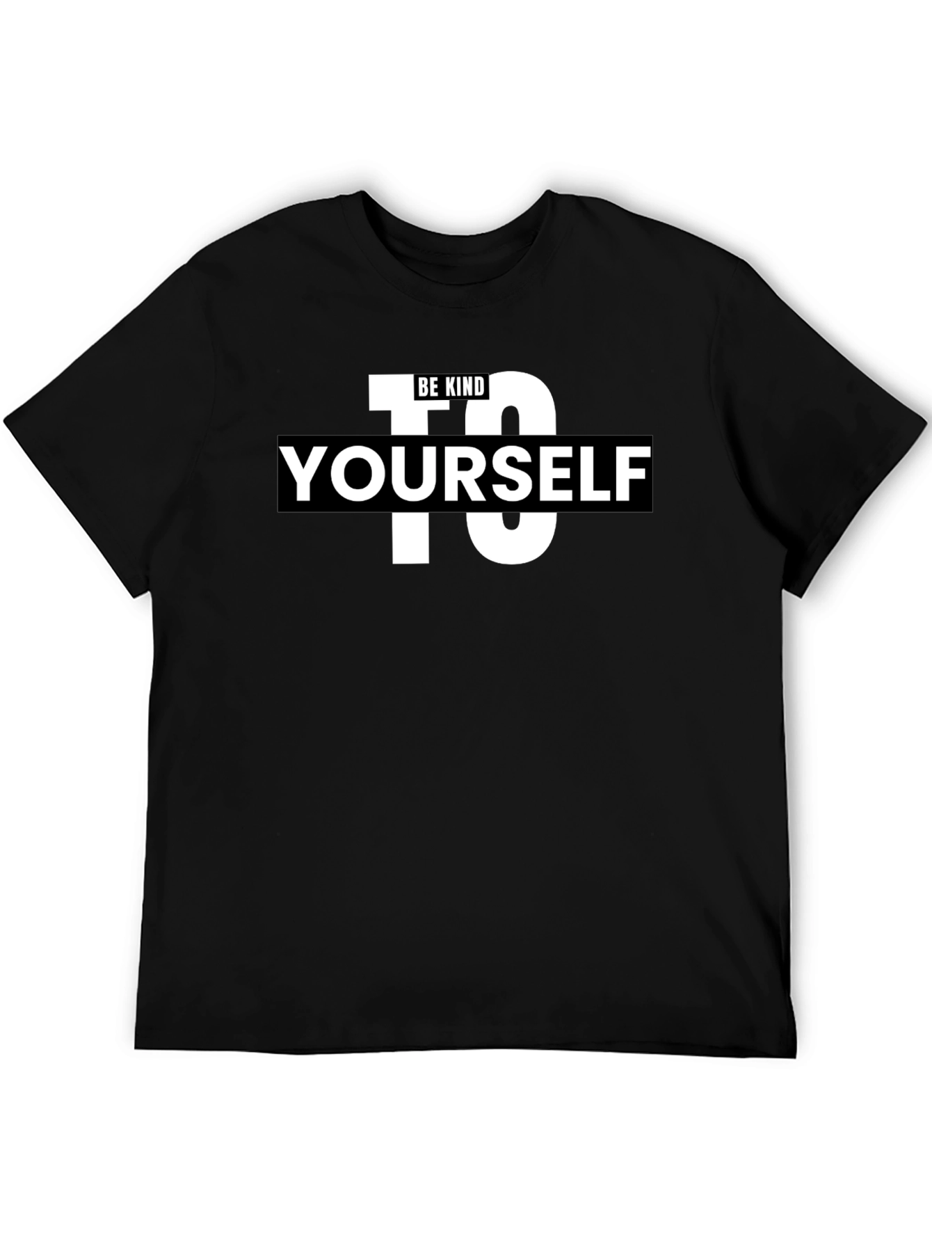 Black Be Kind To Yourself T-Shirt - Black view 5