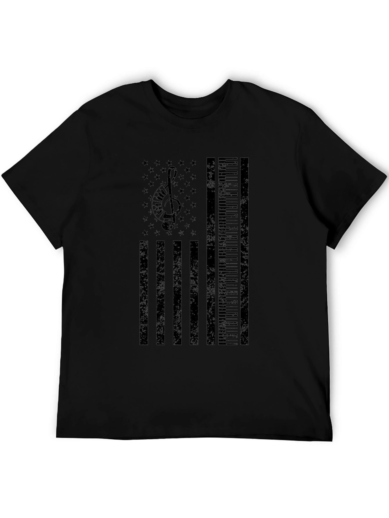 Musical American Flag T-Shirt - Patriotic Musician Tee - 5