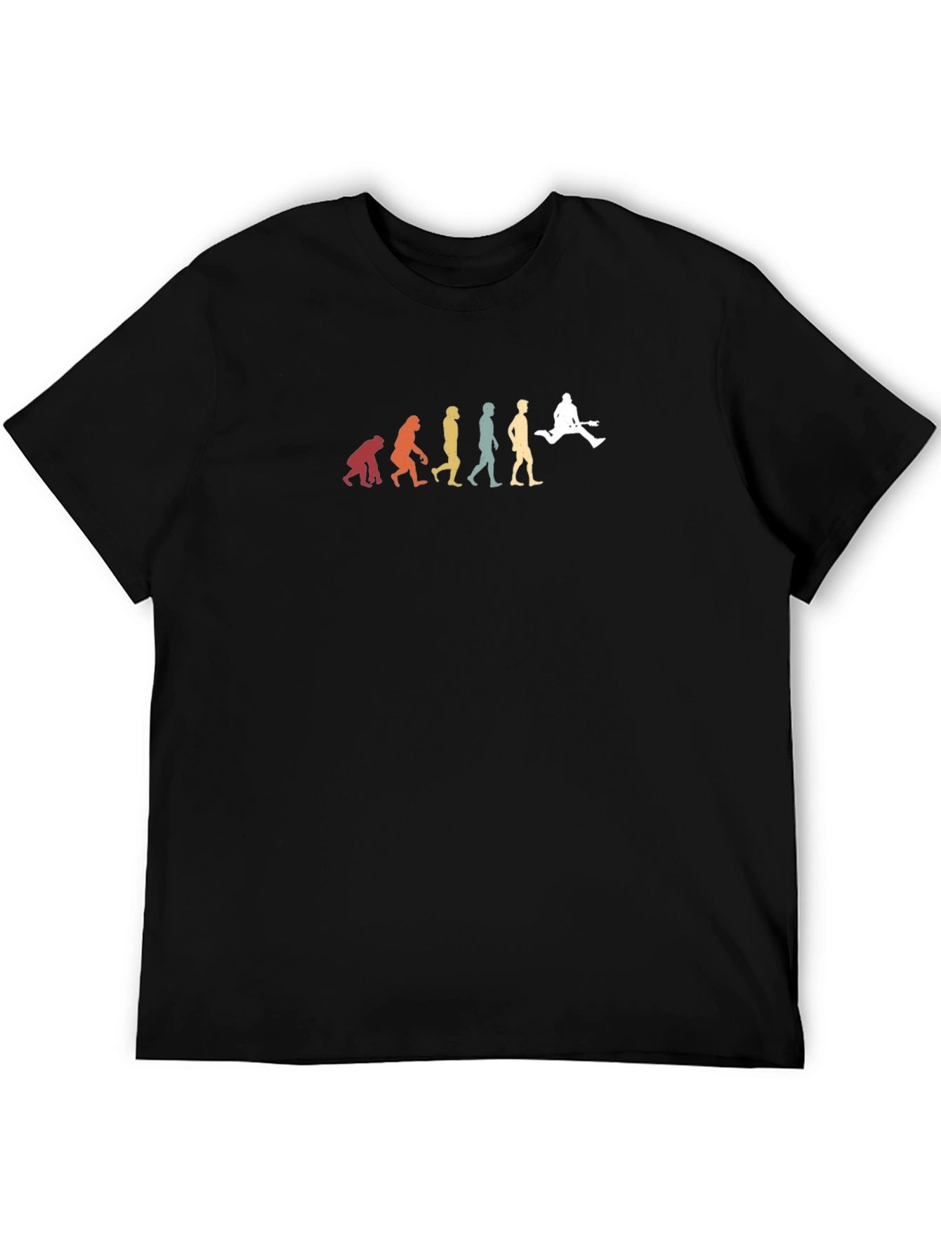 Black Evolution of Guitarist Graphic T-Shirt view 5