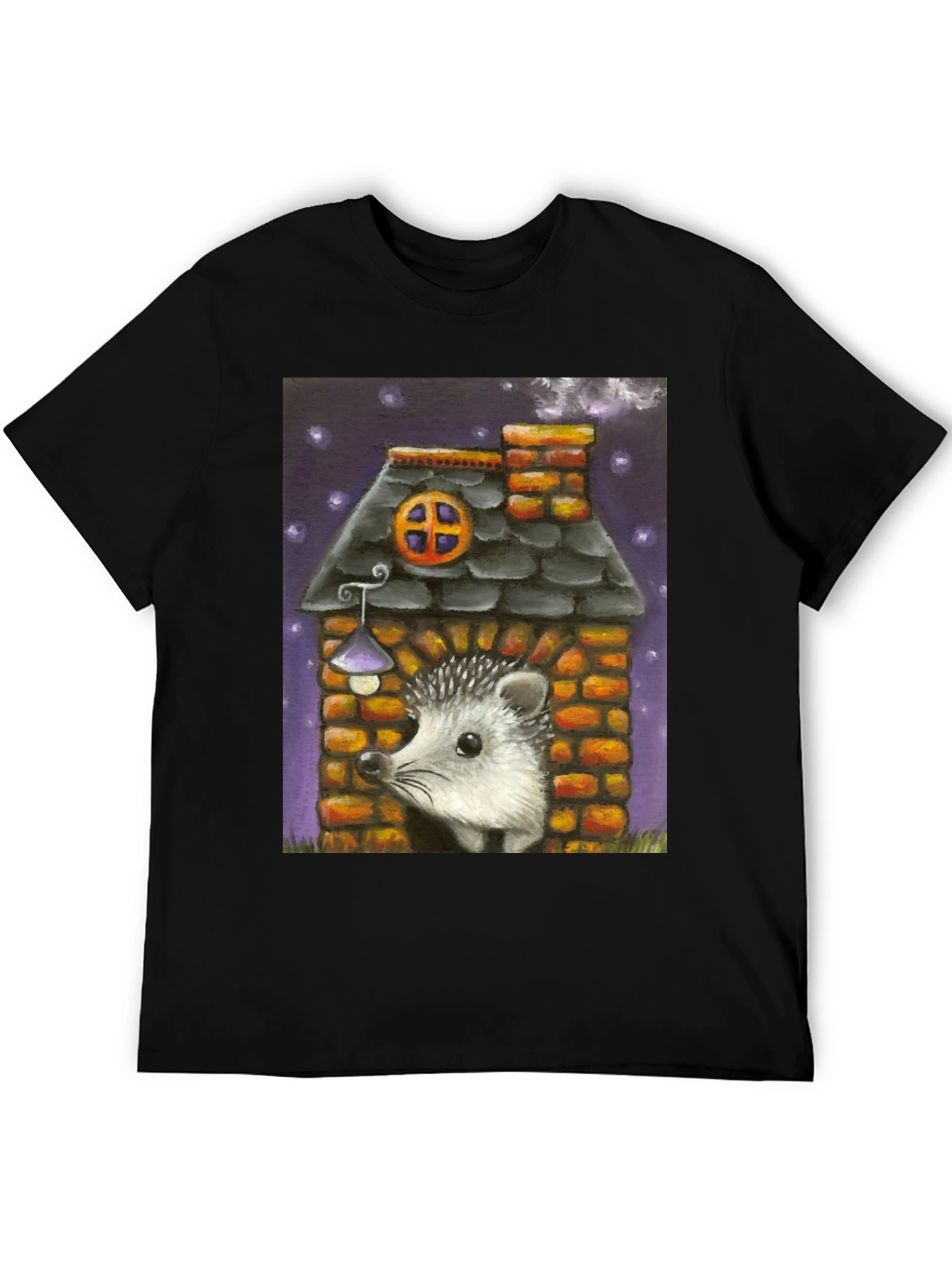 Black Hedgehog House Graphic Tee view 5