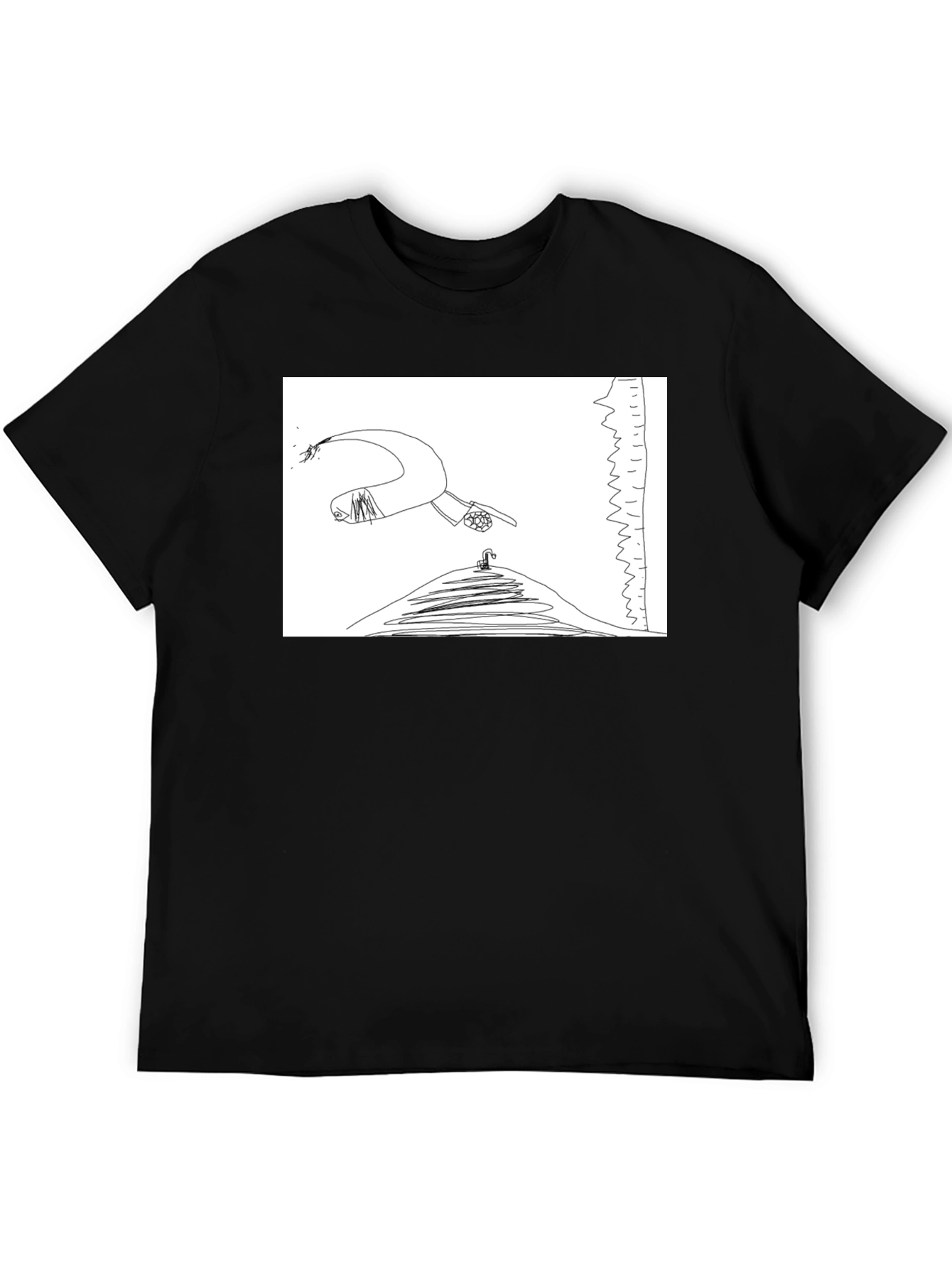 Black Surreal Graphic Tee - The Fall view 5