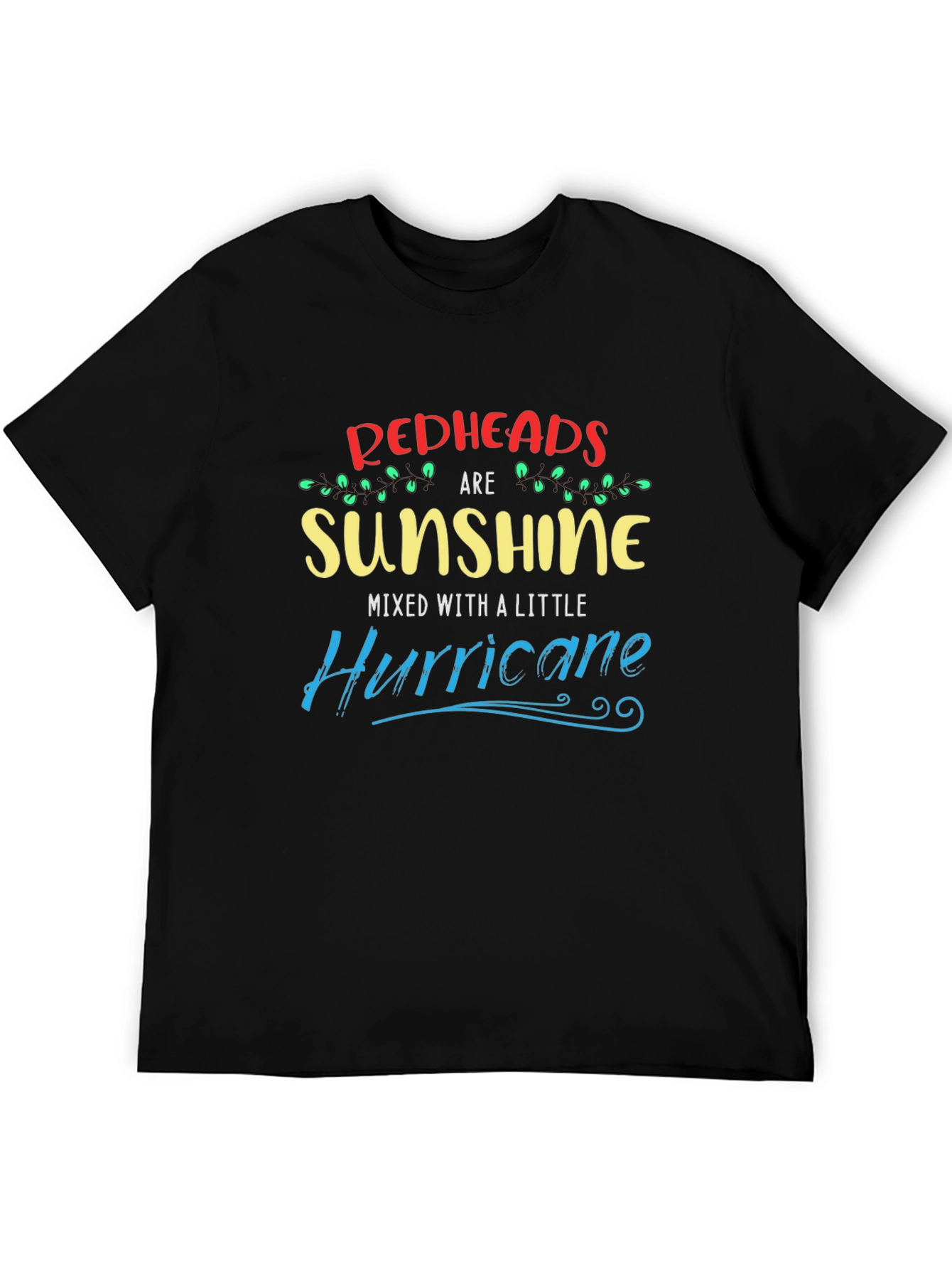 Black Redhead Sunshine Hurricane Graphic Tee view 5