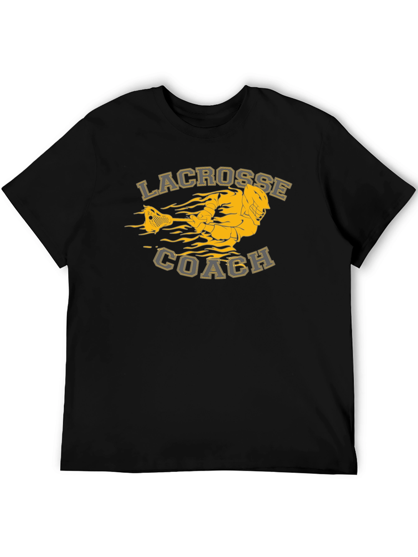 Black Lacrosse Coach Graphic Tee view 5